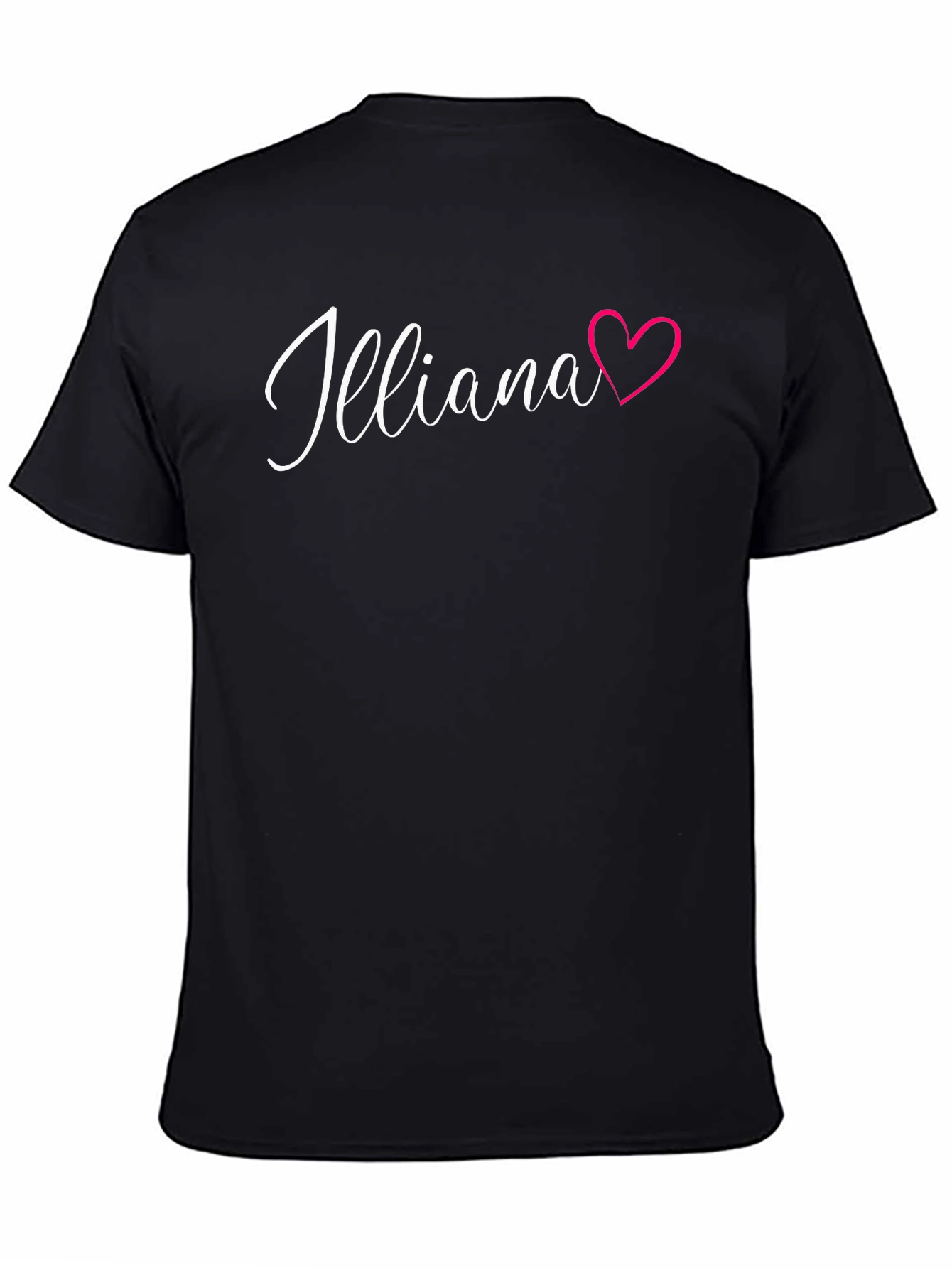 Illiana Heart Graphic Black Tee Shirt