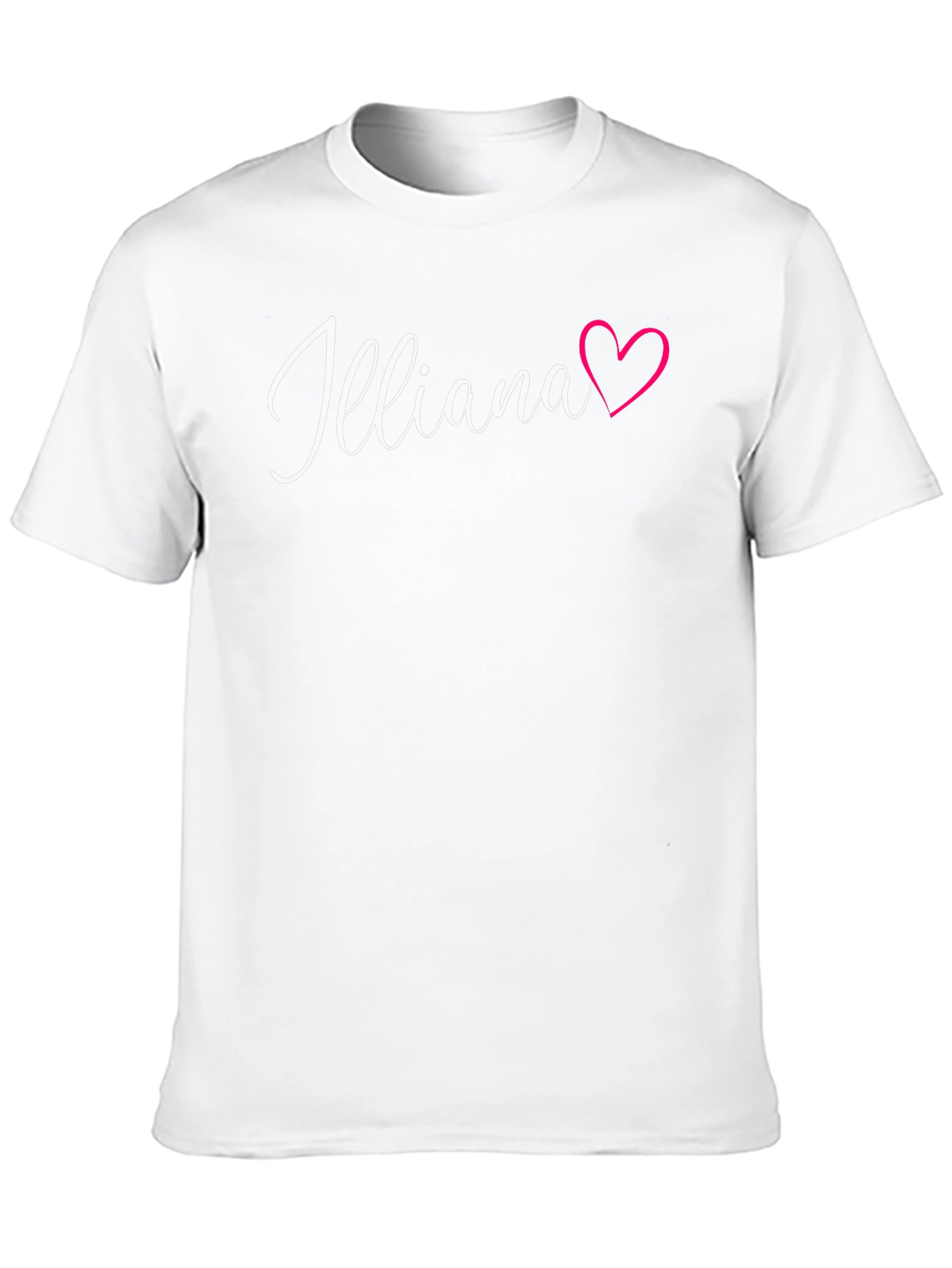 Illiana Heart Graphic Black Tee Shirt