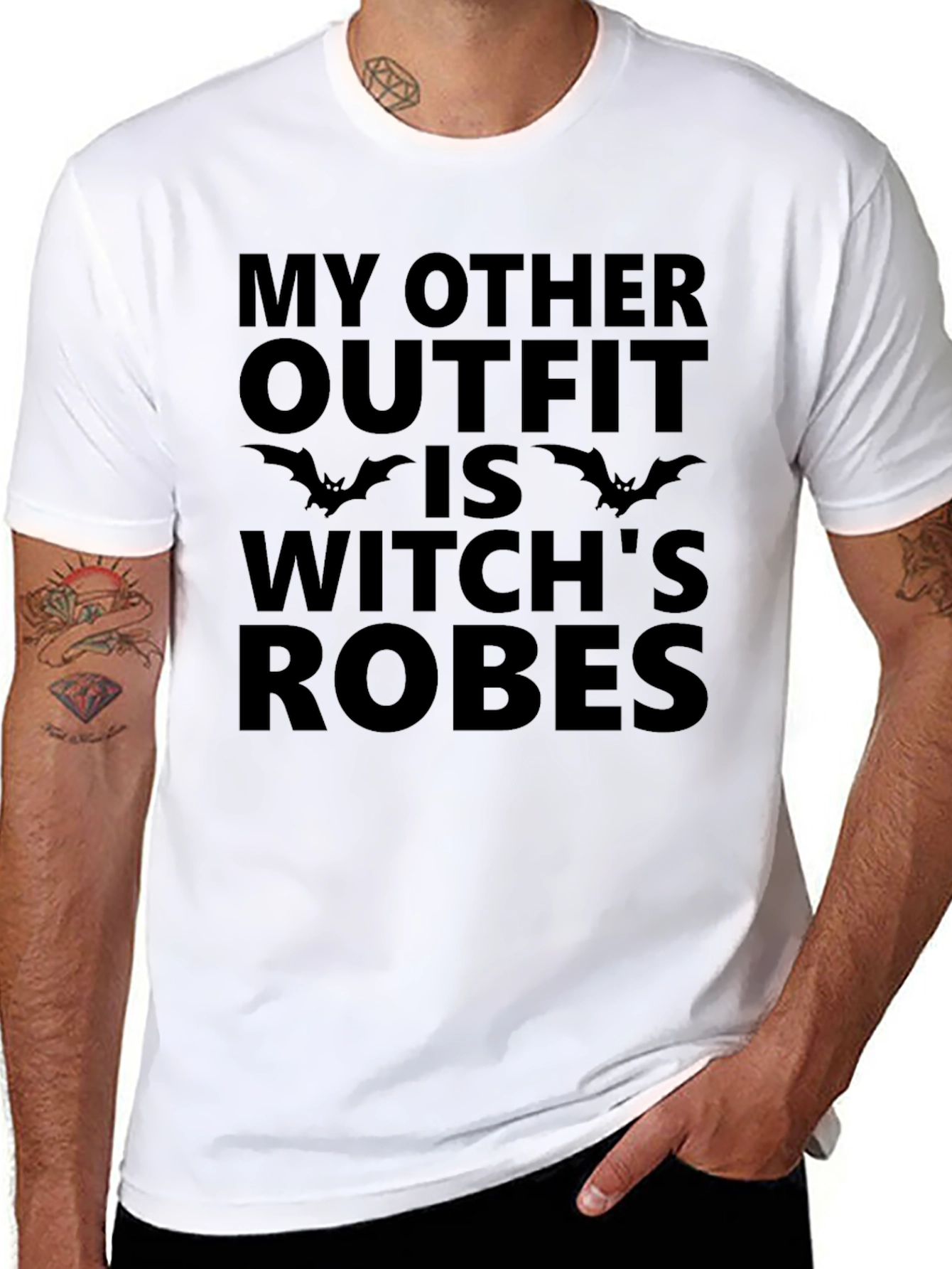 Witch Robes Halloween Graphic T-Shirt