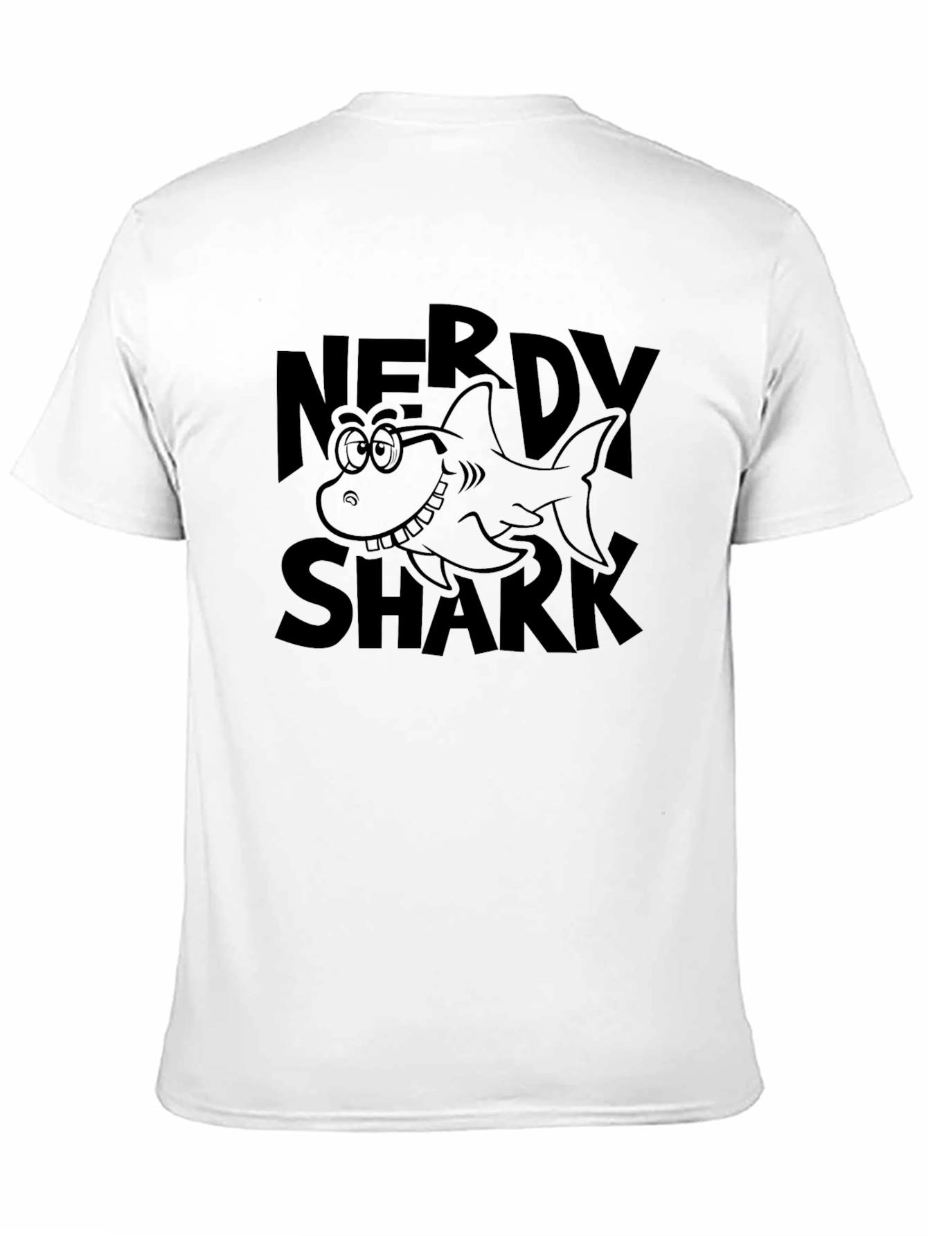 Nerdy Shark Graphic T-Shirt