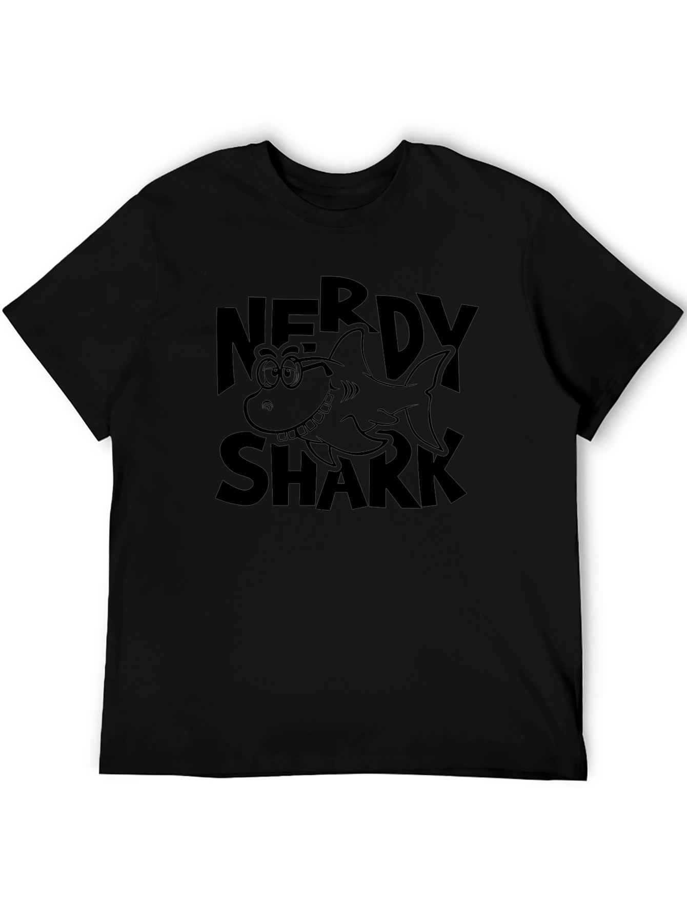 Nerdy Shark Graphic T-Shirt