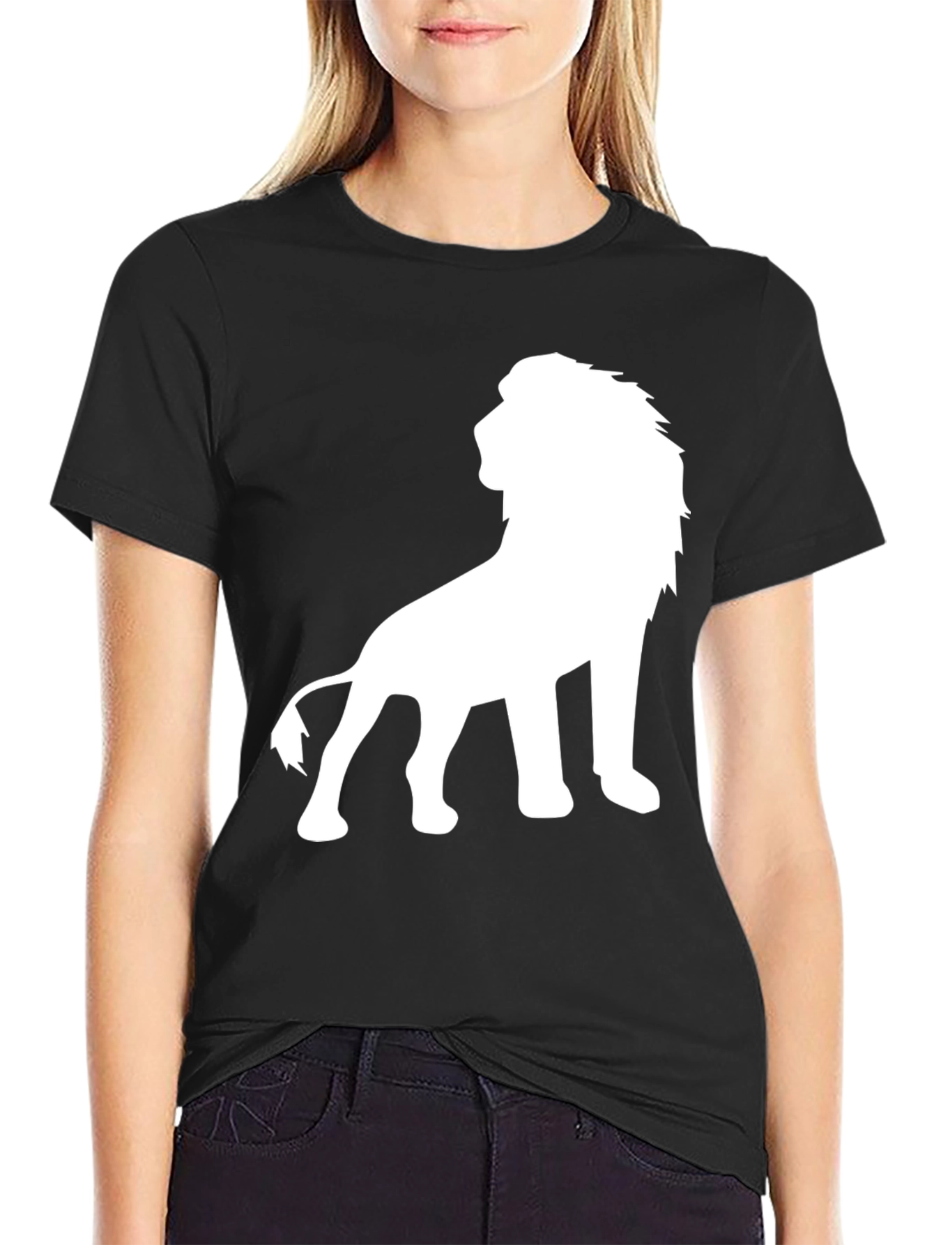 Lion Graphic Tee - Bold Silhouette