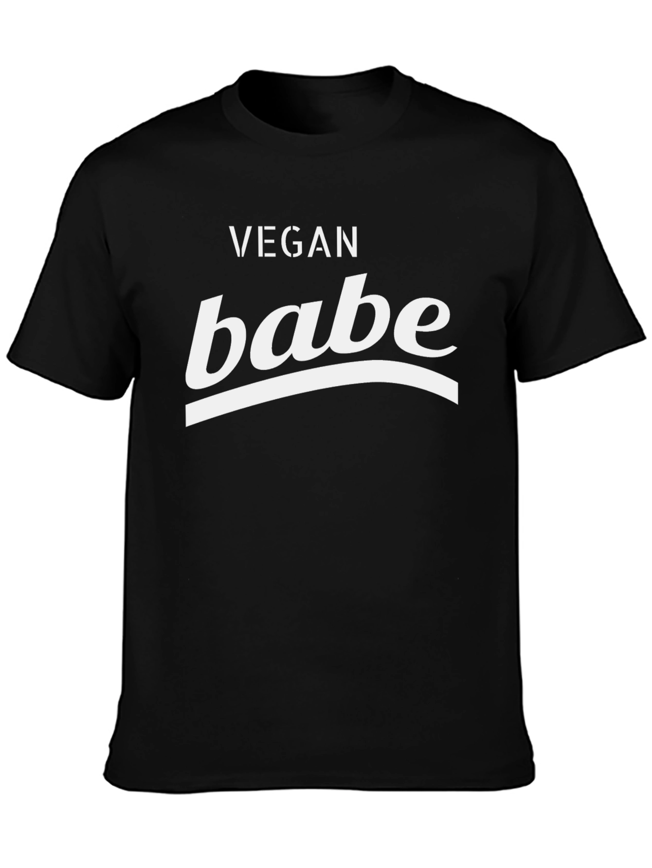 Vegan Babe Tee - Black Graphic T-Shirt