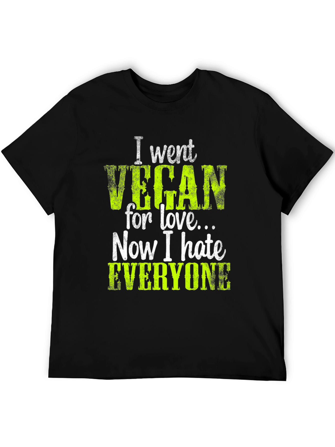 Vegan Hate Everyone Graphic T-Shirt
