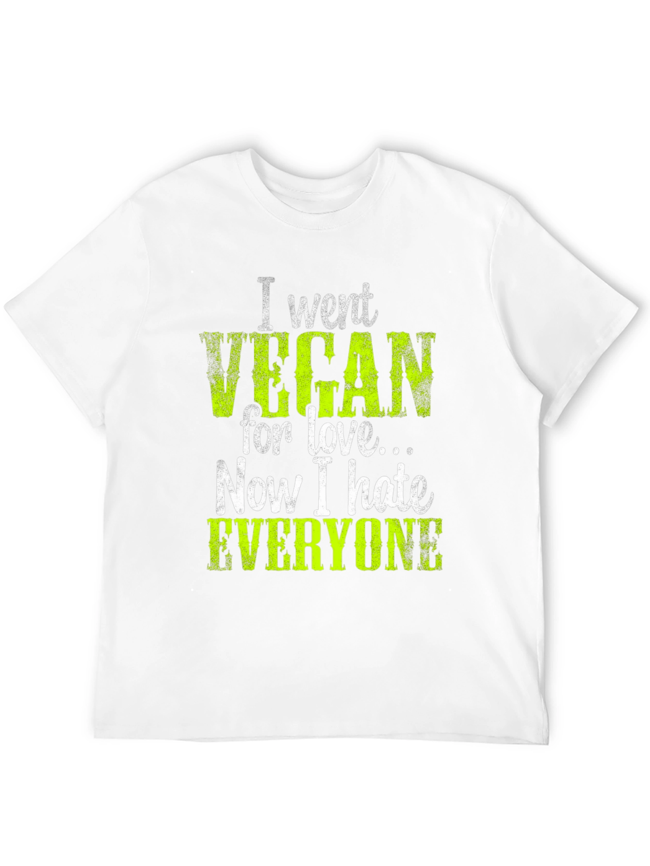 Vegan Hate Everyone Graphic T-Shirt