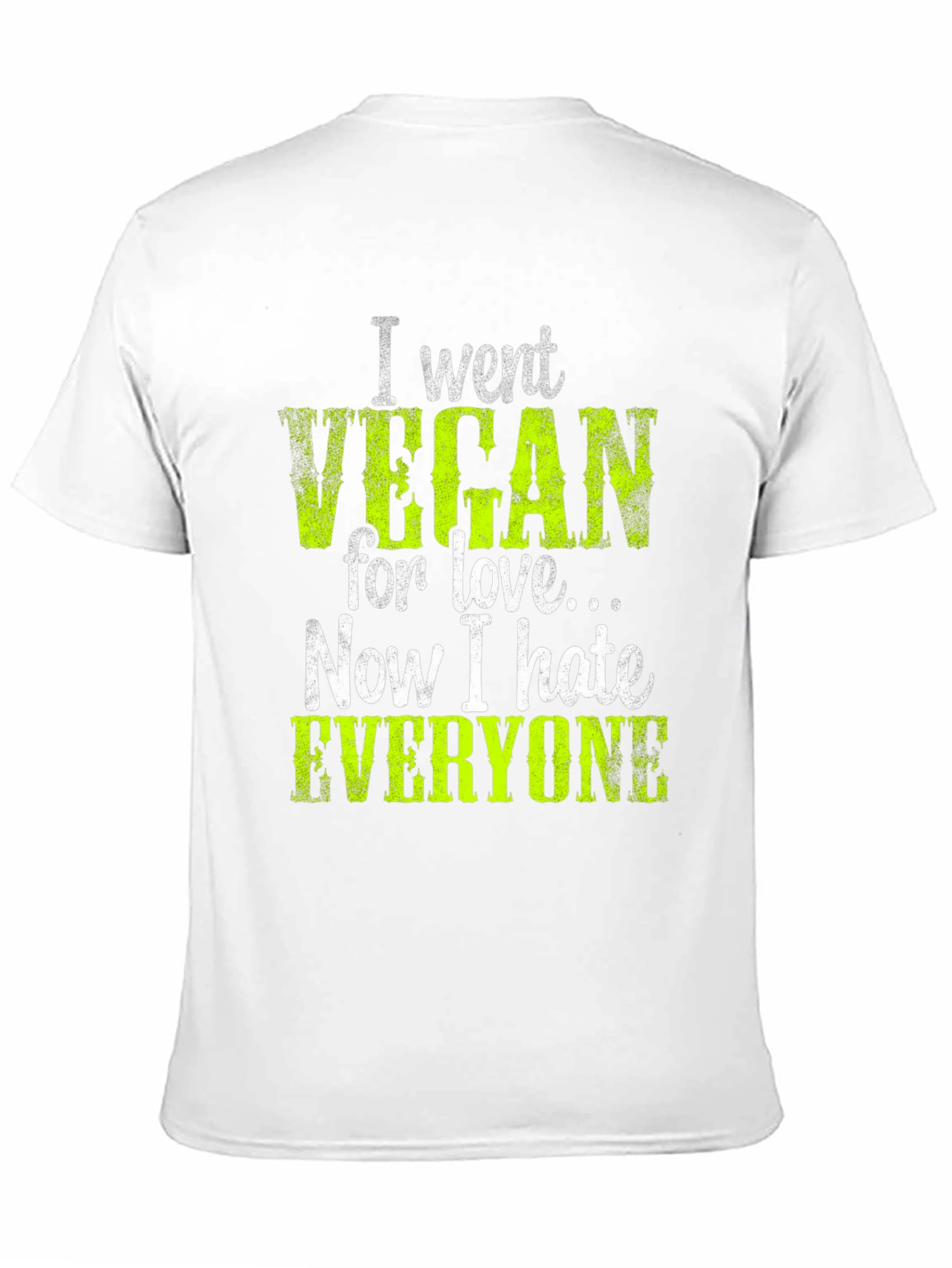 Vegan Hate Everyone Graphic T-Shirt