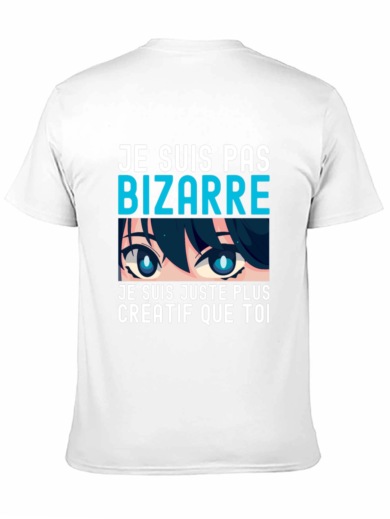 Creative Anime Eyes Graphic T-Shirt - Unique Tee