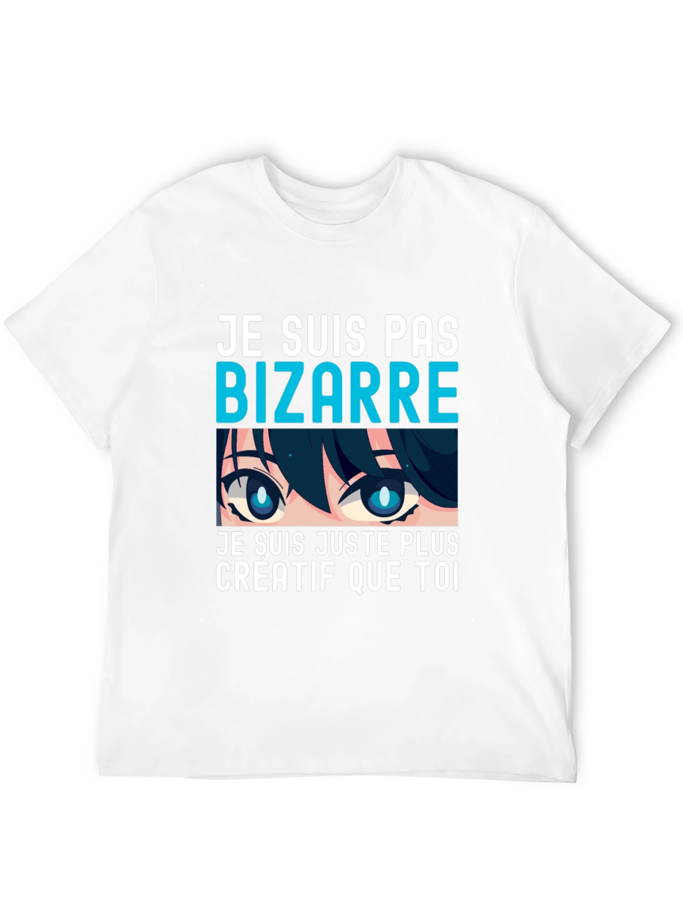 Creative Anime Eyes Graphic T-Shirt - Unique Tee