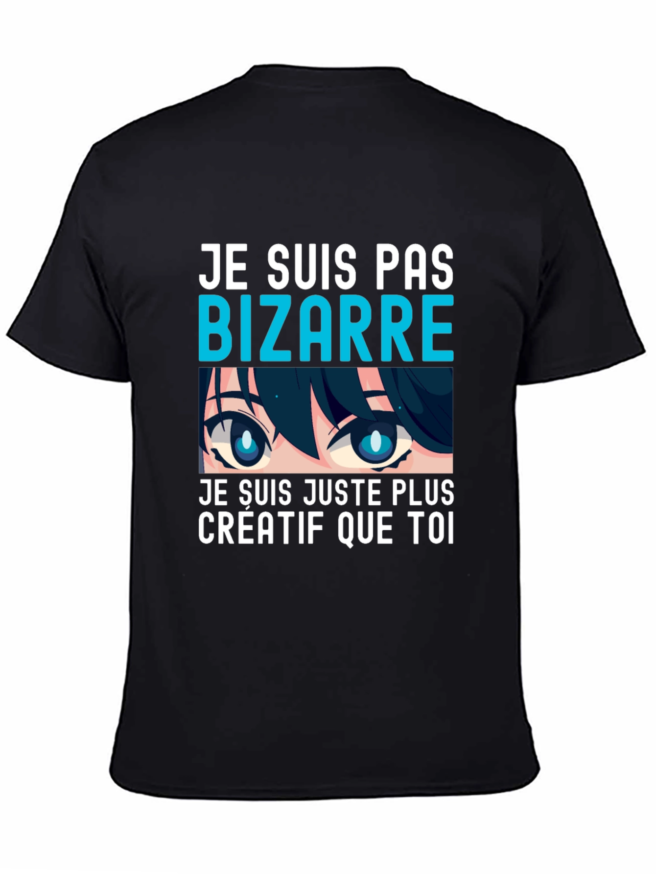 Creative Anime Eyes Graphic T-Shirt - Unique Tee