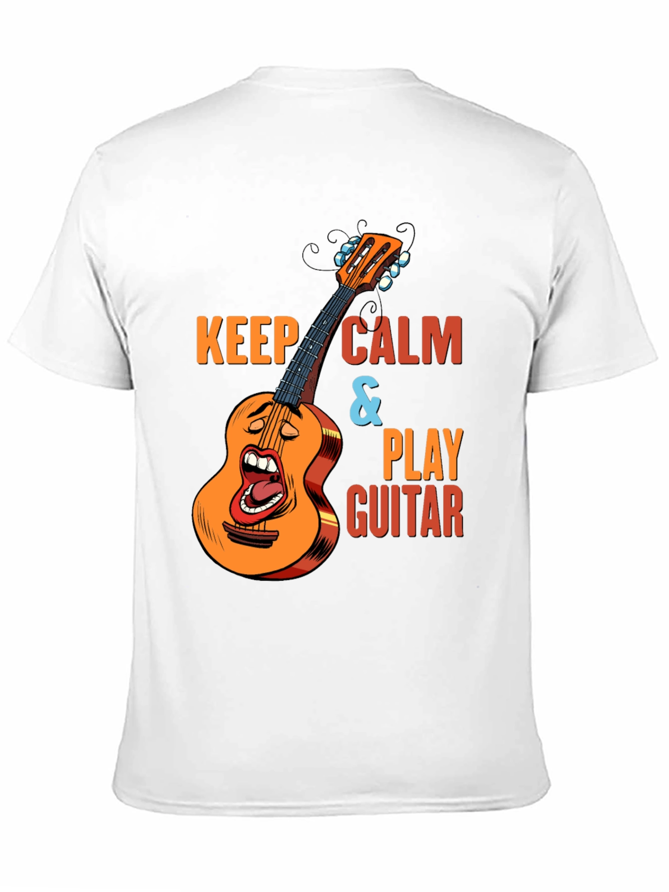 Keep Calm & Play Guitar Black T-Shirt