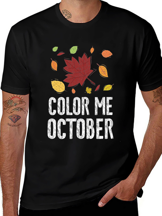 Color Me October Graphic Tee