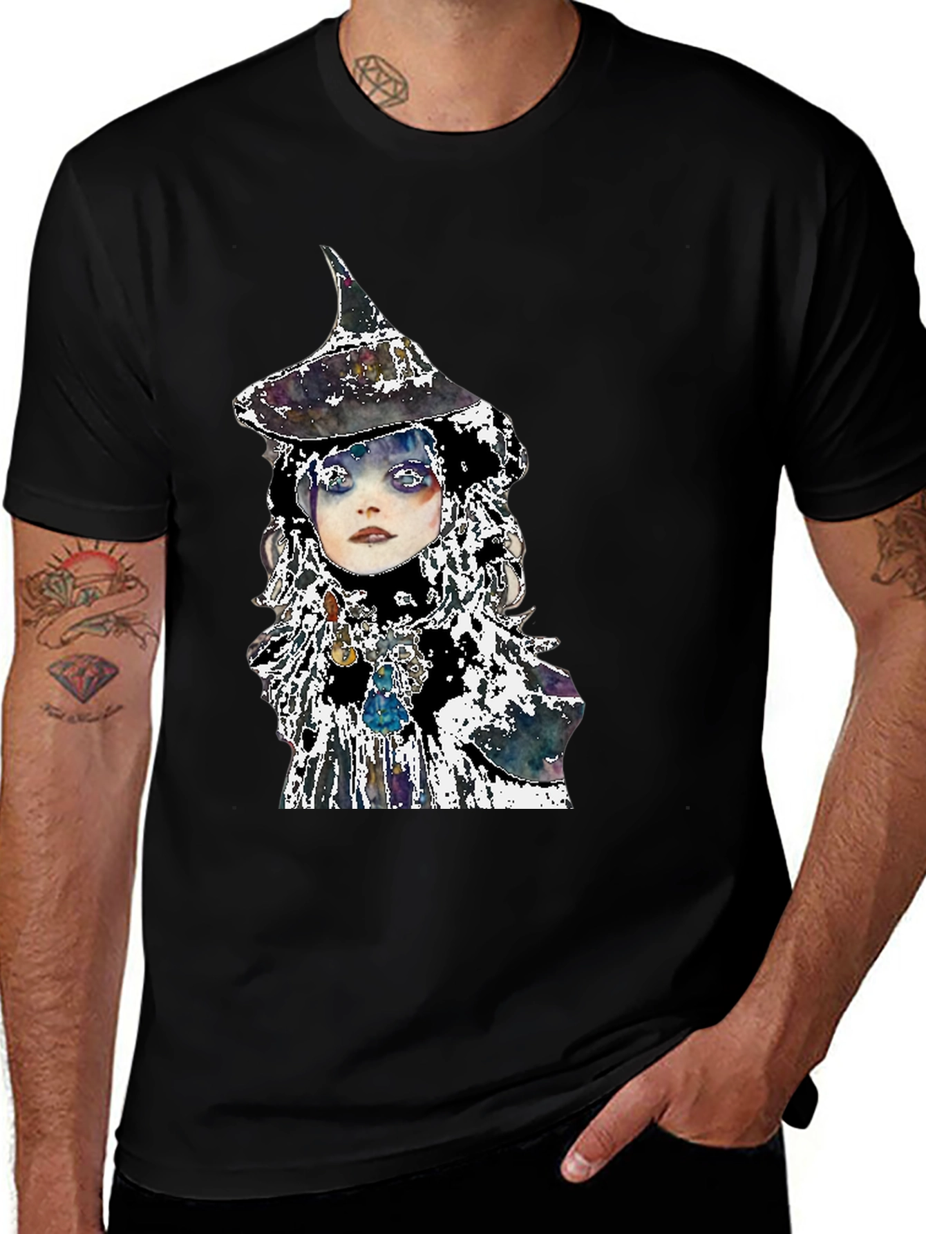 Witch Graphic Black Tee