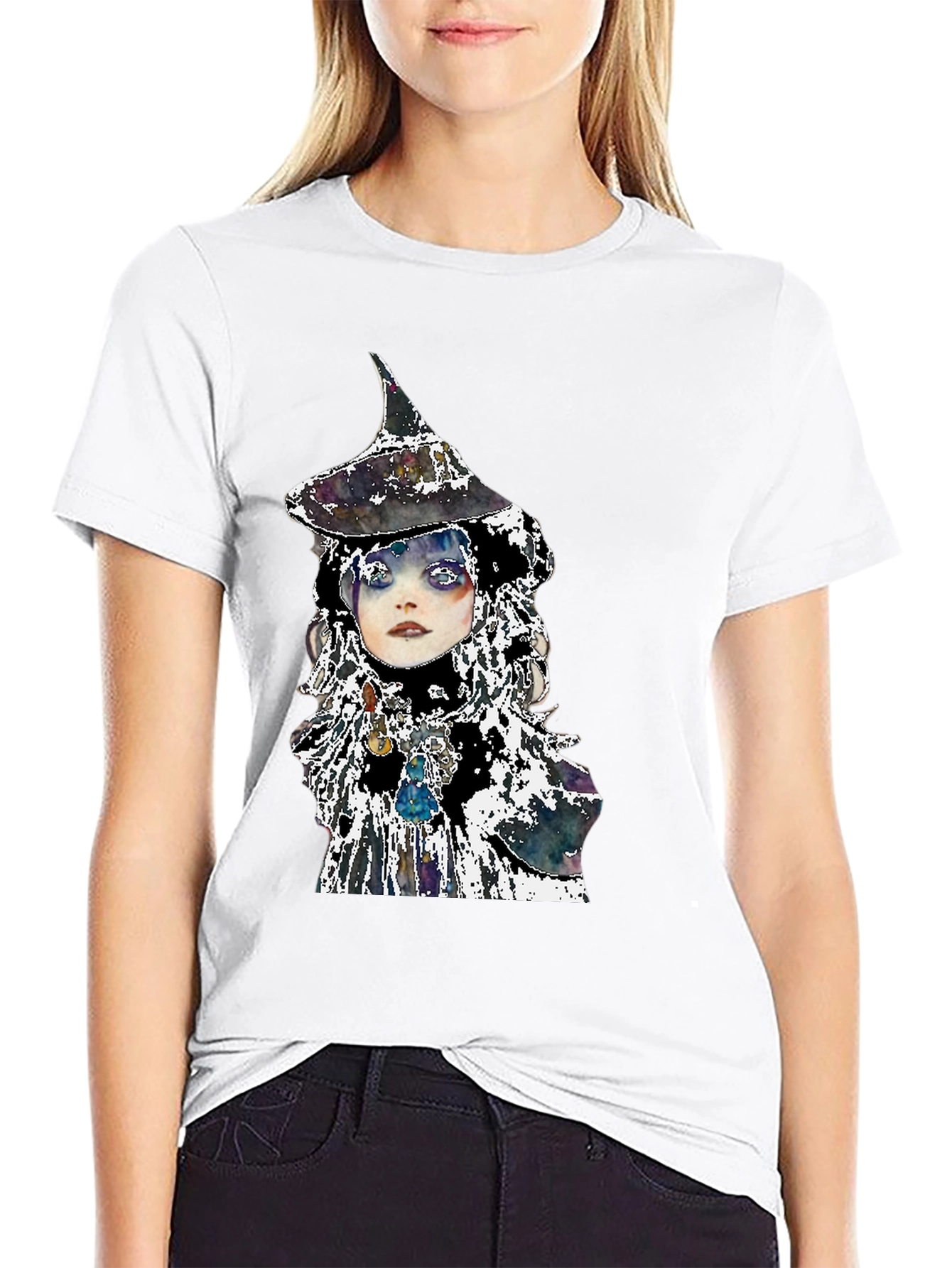 Witch Graphic Black Tee