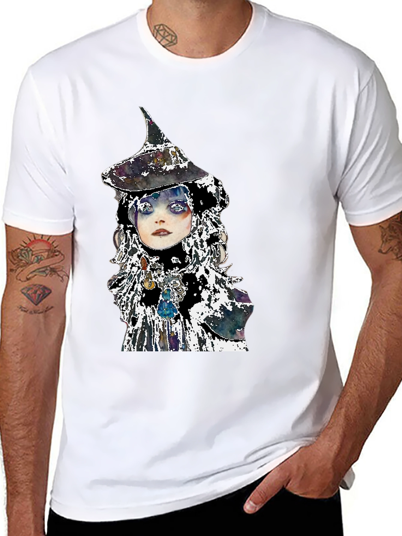 Witch Graphic Black Tee