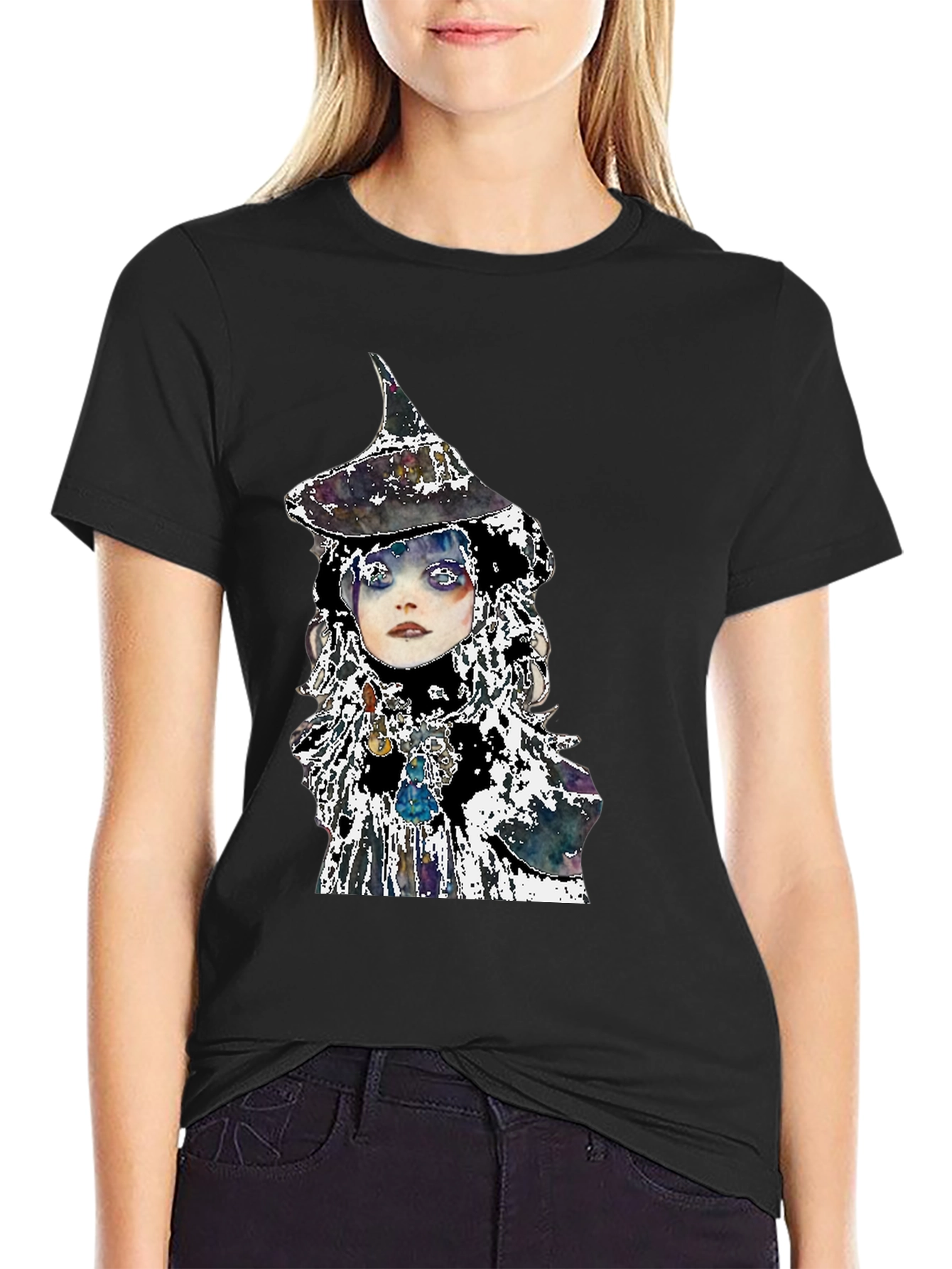 Witch Graphic Black Tee