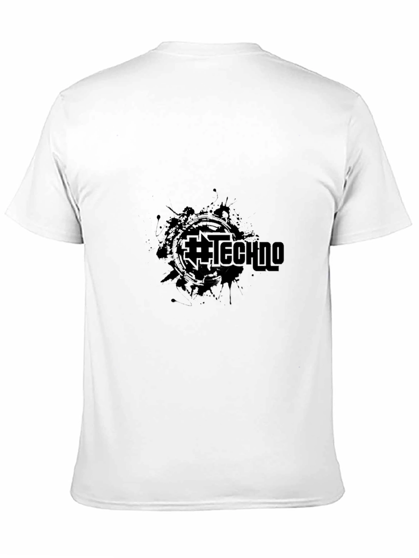 Graphic Black Tee - #Techno Design