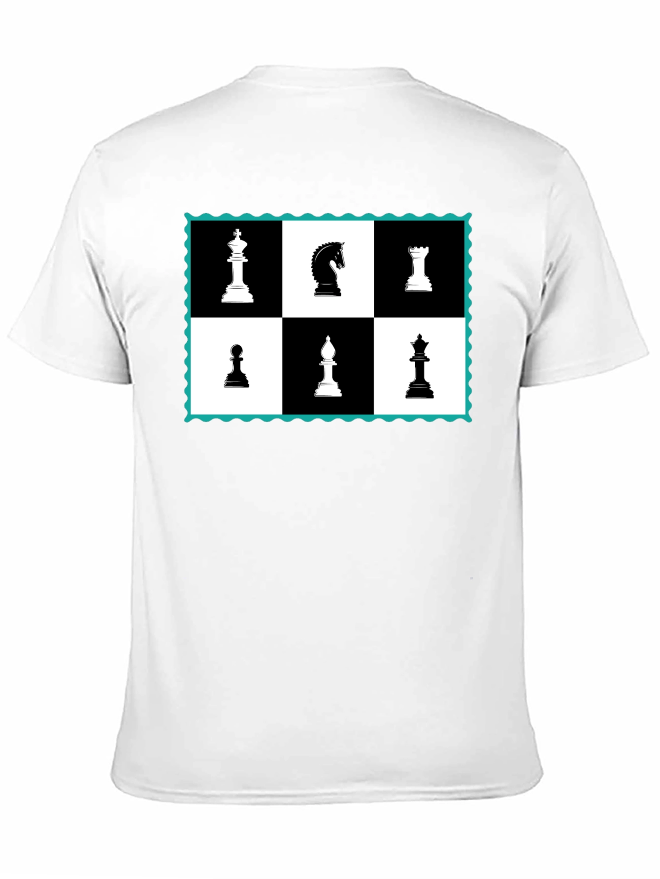 Chess Piece Graphic Black T-Shirt