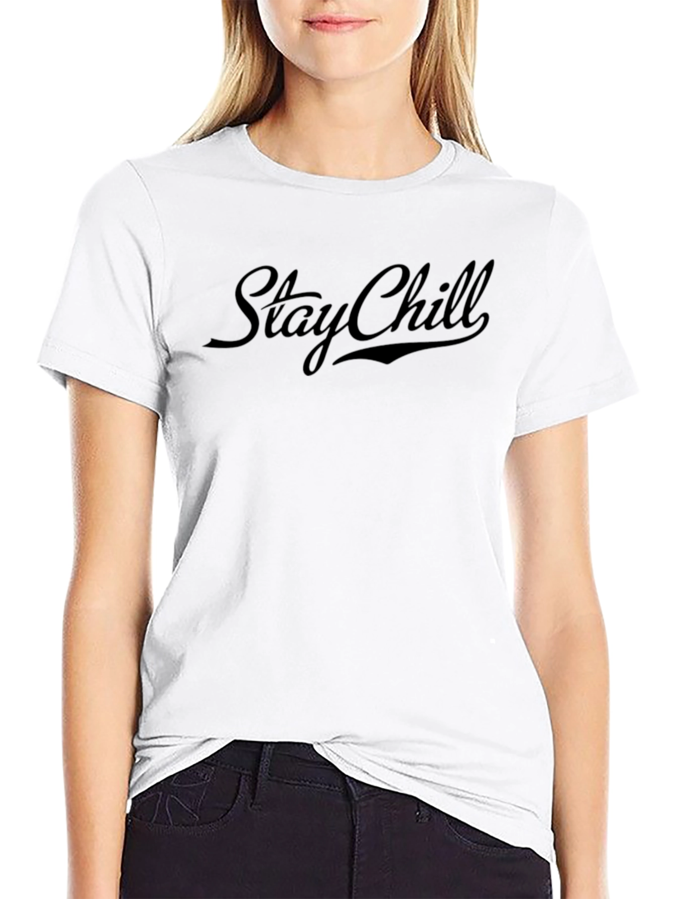 Stay Chill Black Graphic Tee