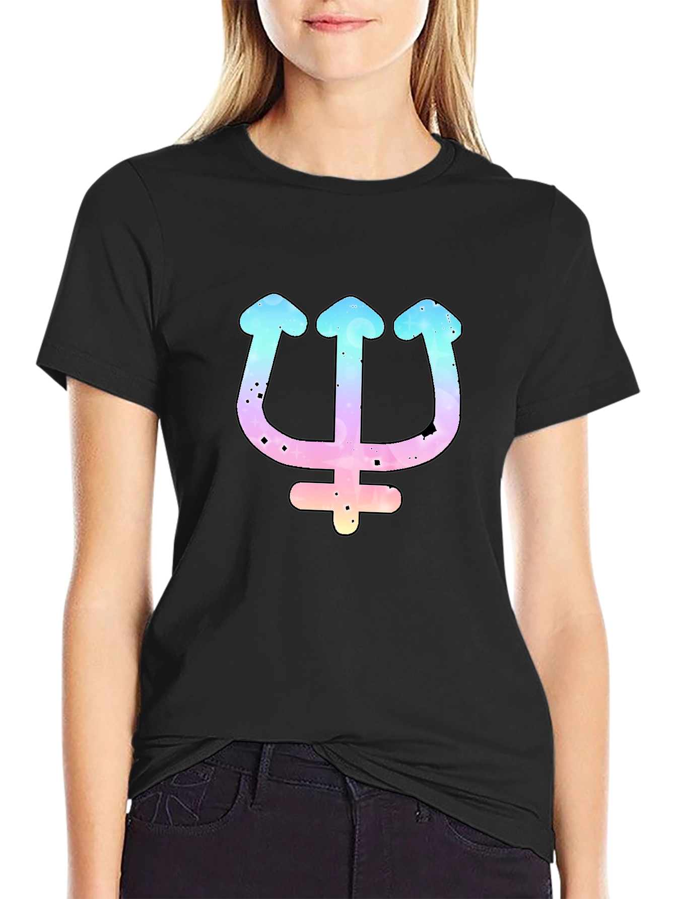 Rainbow Trident Graphic Tee - Unisex