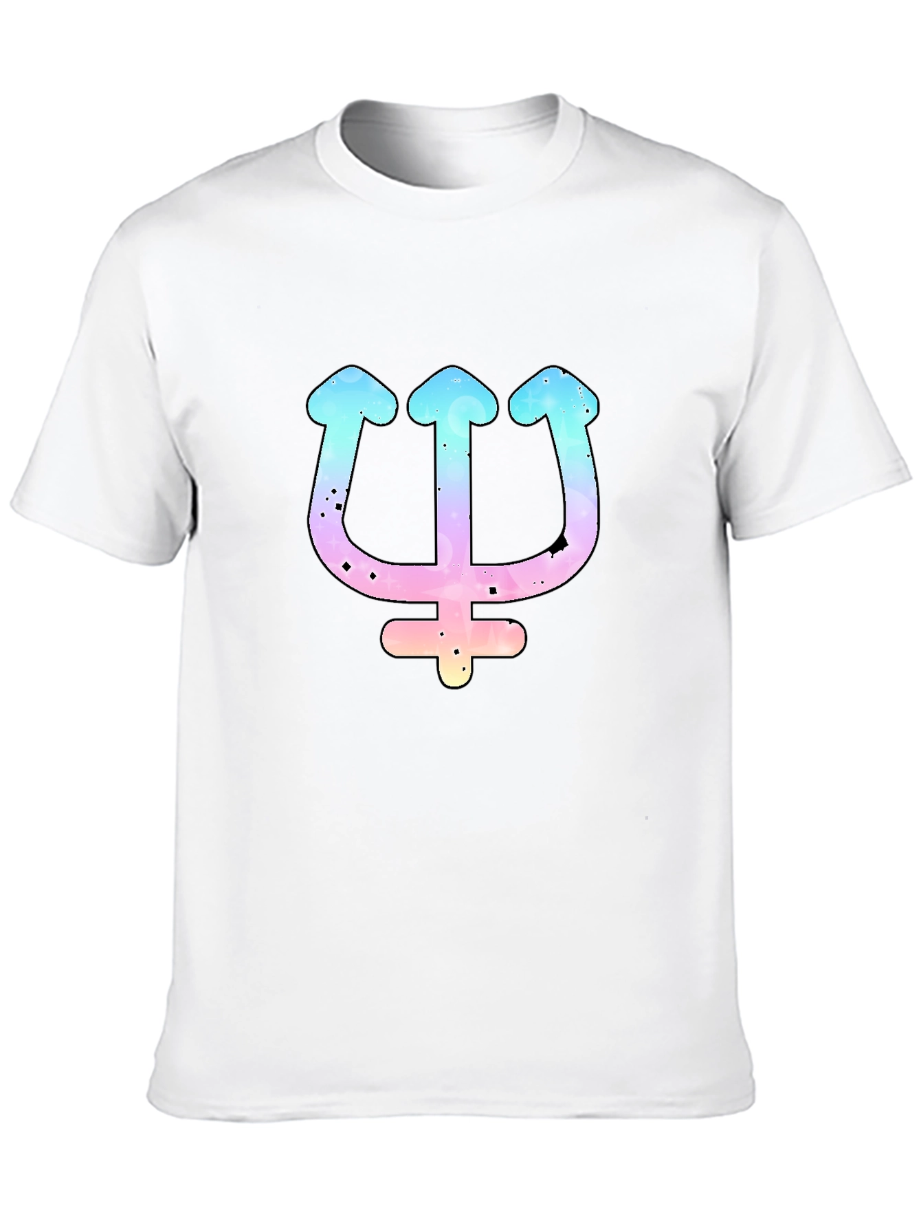 Rainbow Trident Graphic Tee - Unisex