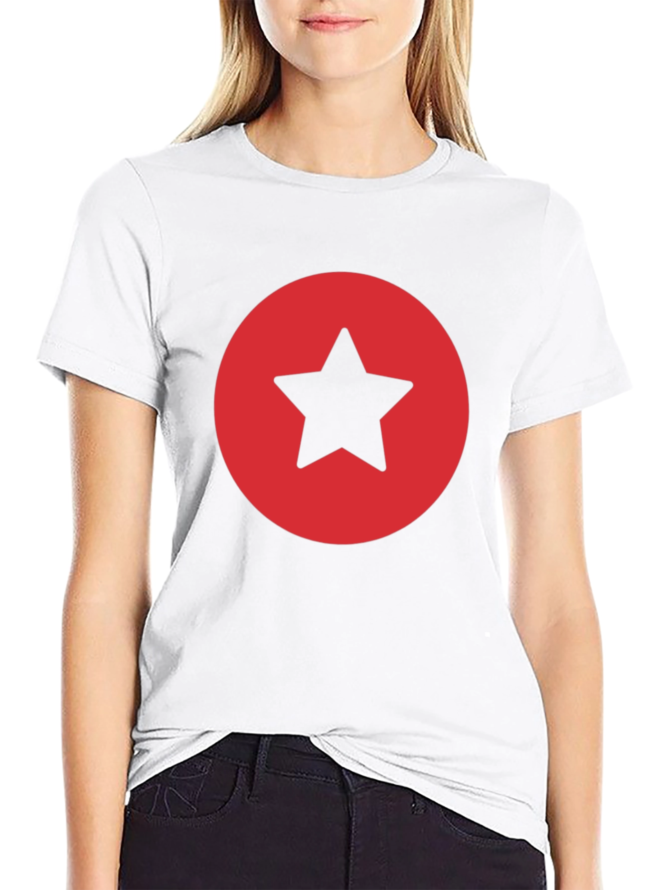 Star Circle Graphic Tee - Classic Black