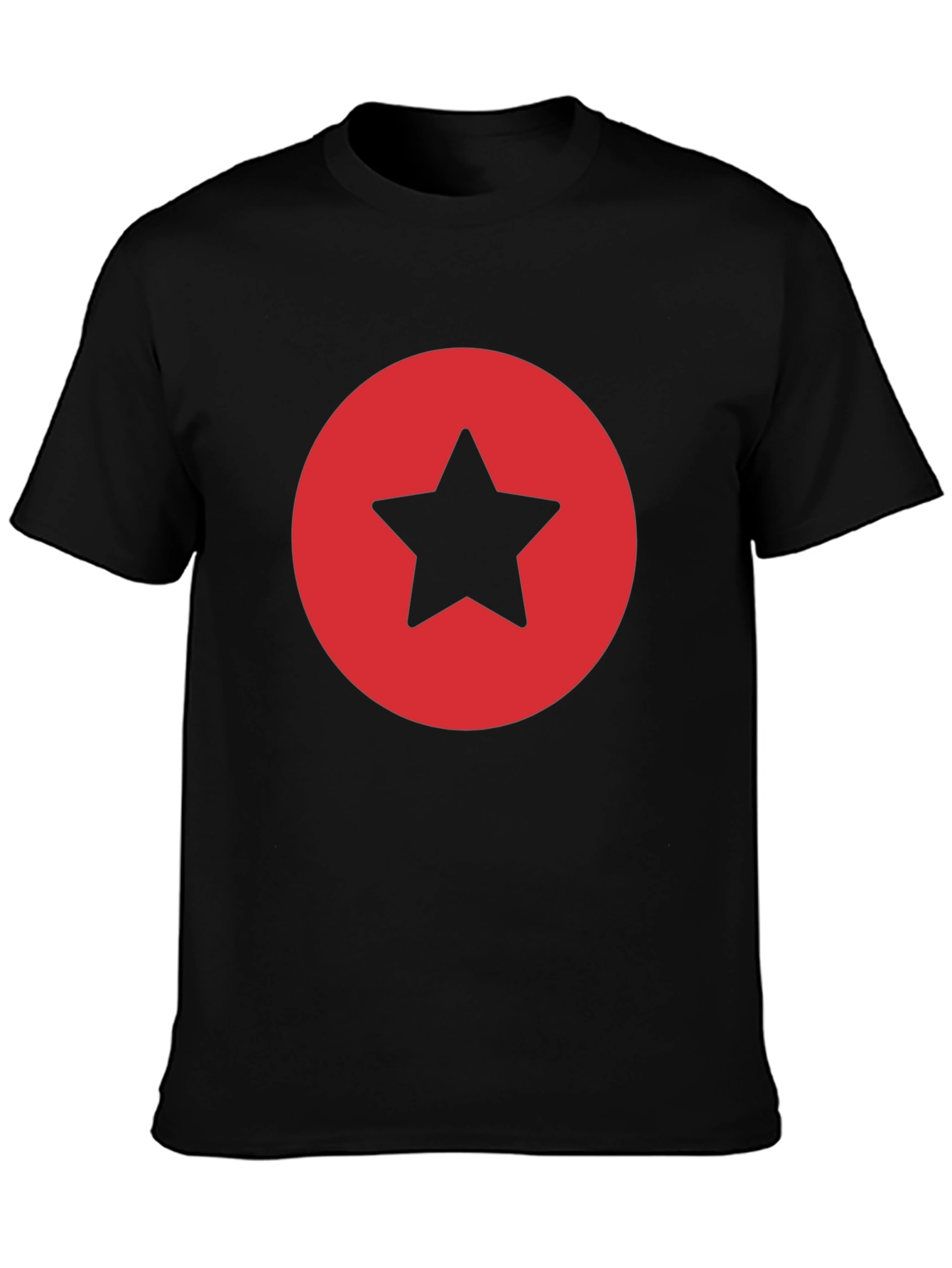 Star Circle Graphic Tee - Classic Black
