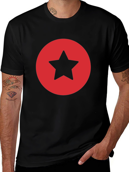 Star Circle Graphic Tee - Classic Black