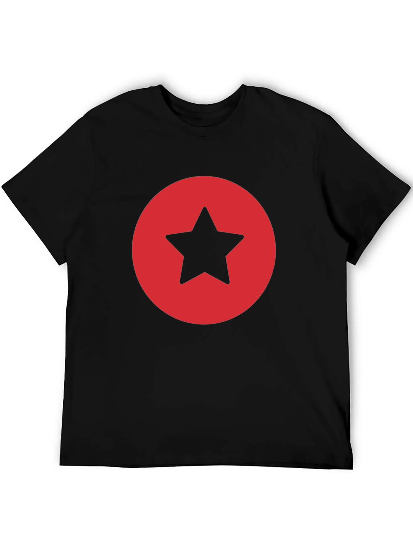 Star Circle Graphic Tee - Classic Black