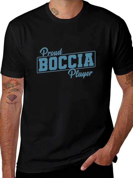 Proud Boccia Player Graphic Tee - Black