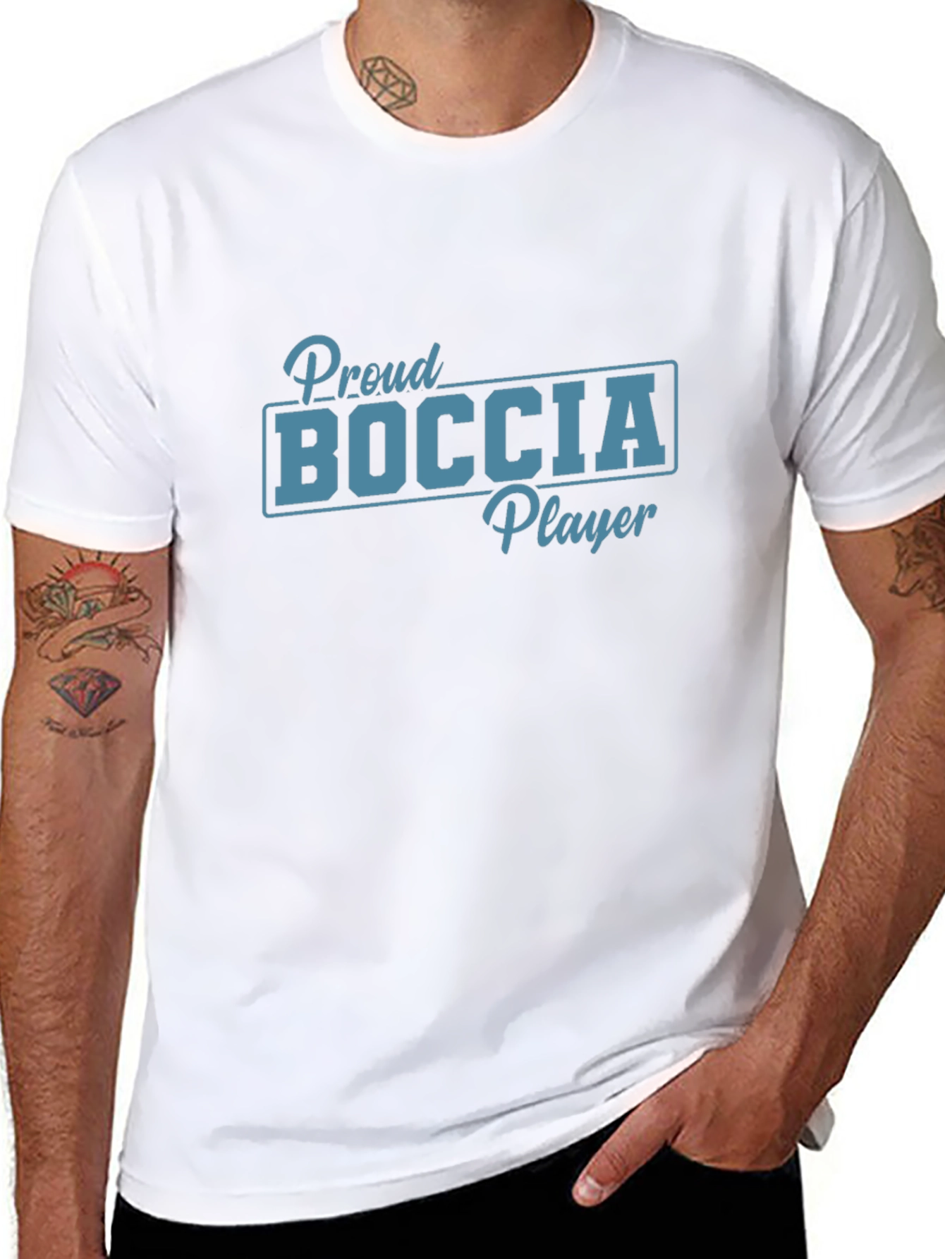 Proud Boccia Player Graphic Tee - Black