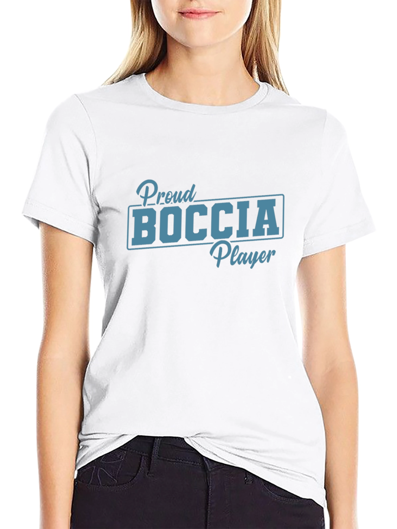 Proud Boccia Player Graphic Tee - Black