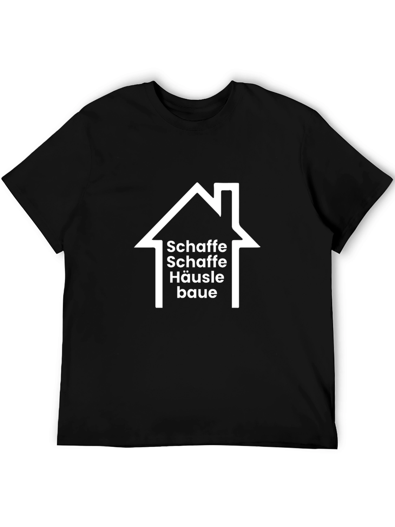 Schaft House Graphic T-Shirt - Black Cotton Tee