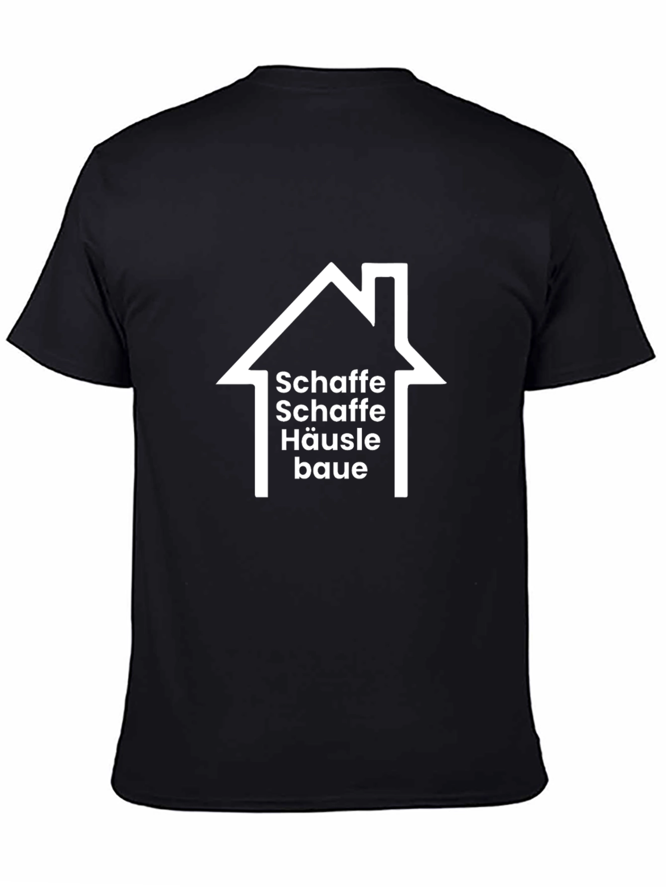Schaft House Graphic T-Shirt - Black Cotton Tee