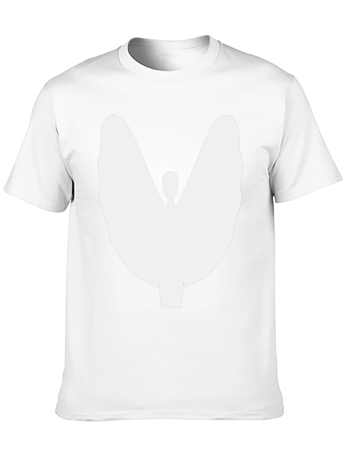 Thyroid Silhouette Graphic T-Shirt - Black