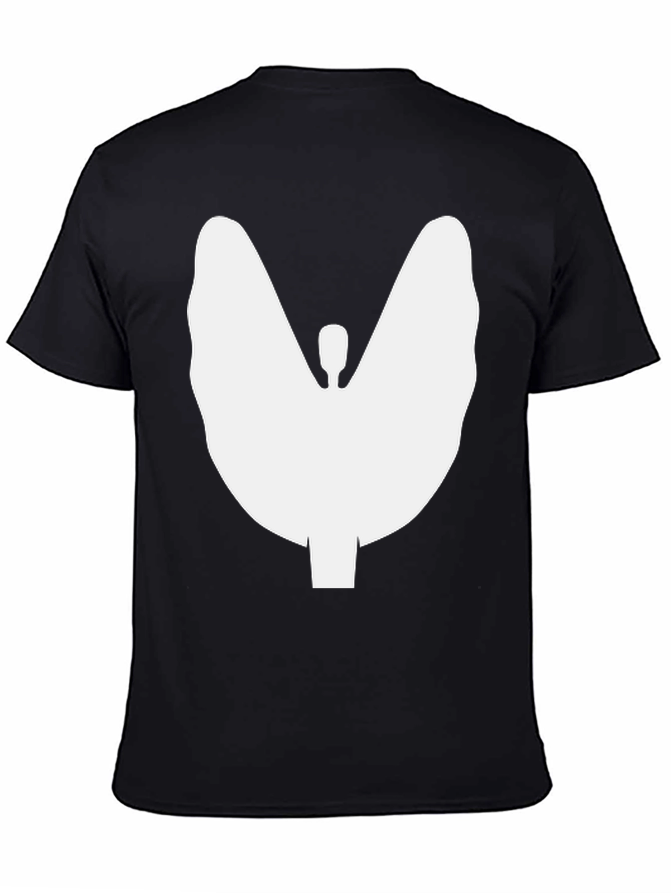 Thyroid Silhouette Graphic T-Shirt - Black