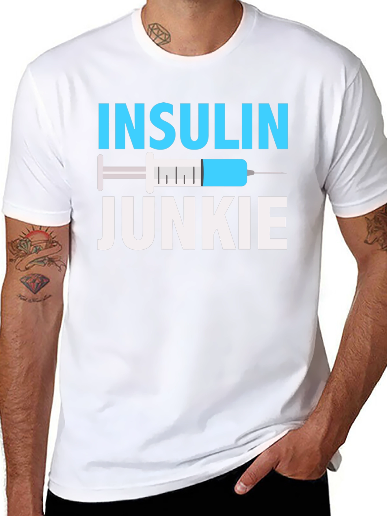 Insulin Junkie Graphic T-Shirt - Diabetes Awareness