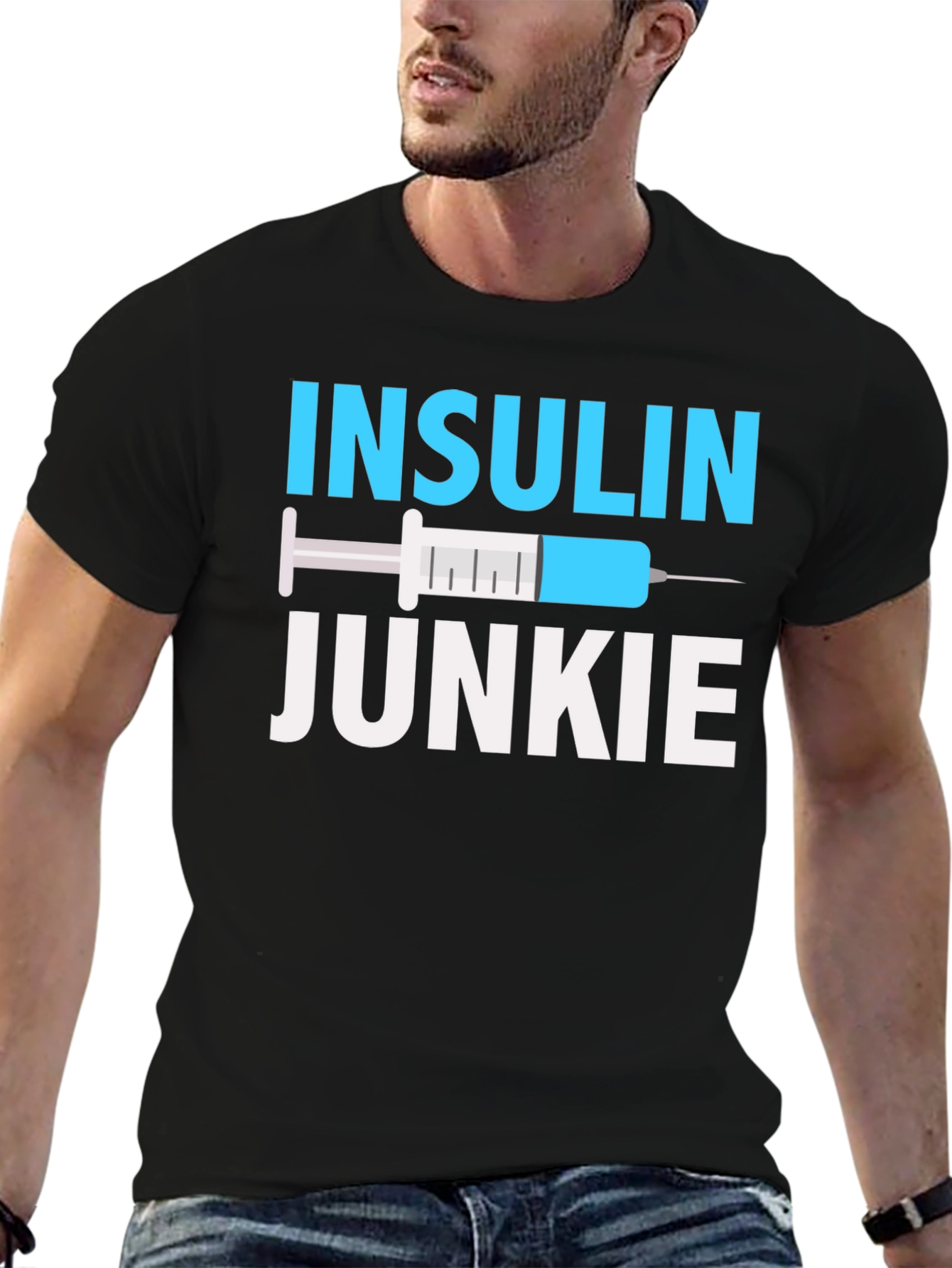 Insulin Junkie Graphic T-Shirt - Diabetes Awareness