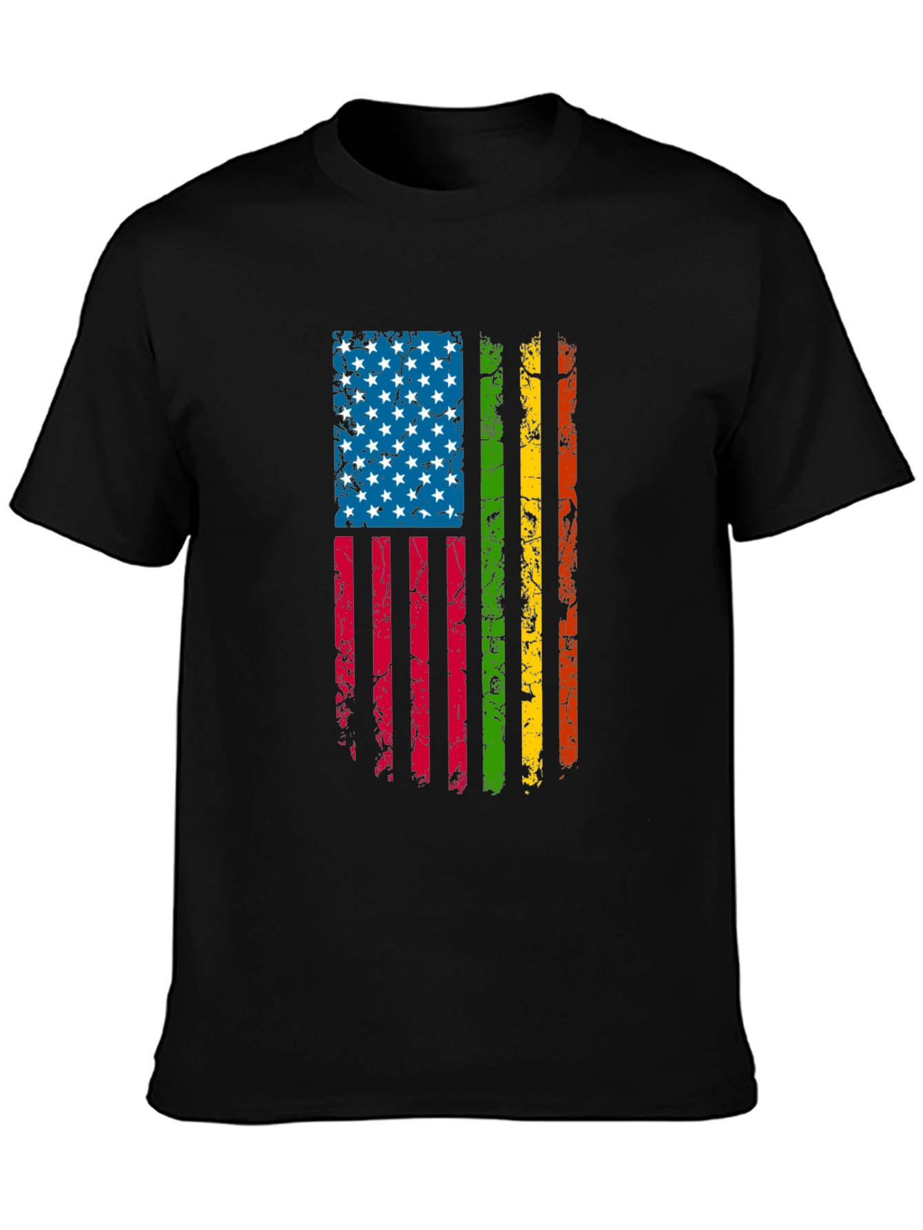Distressed USA Flag Pride T-Shirt