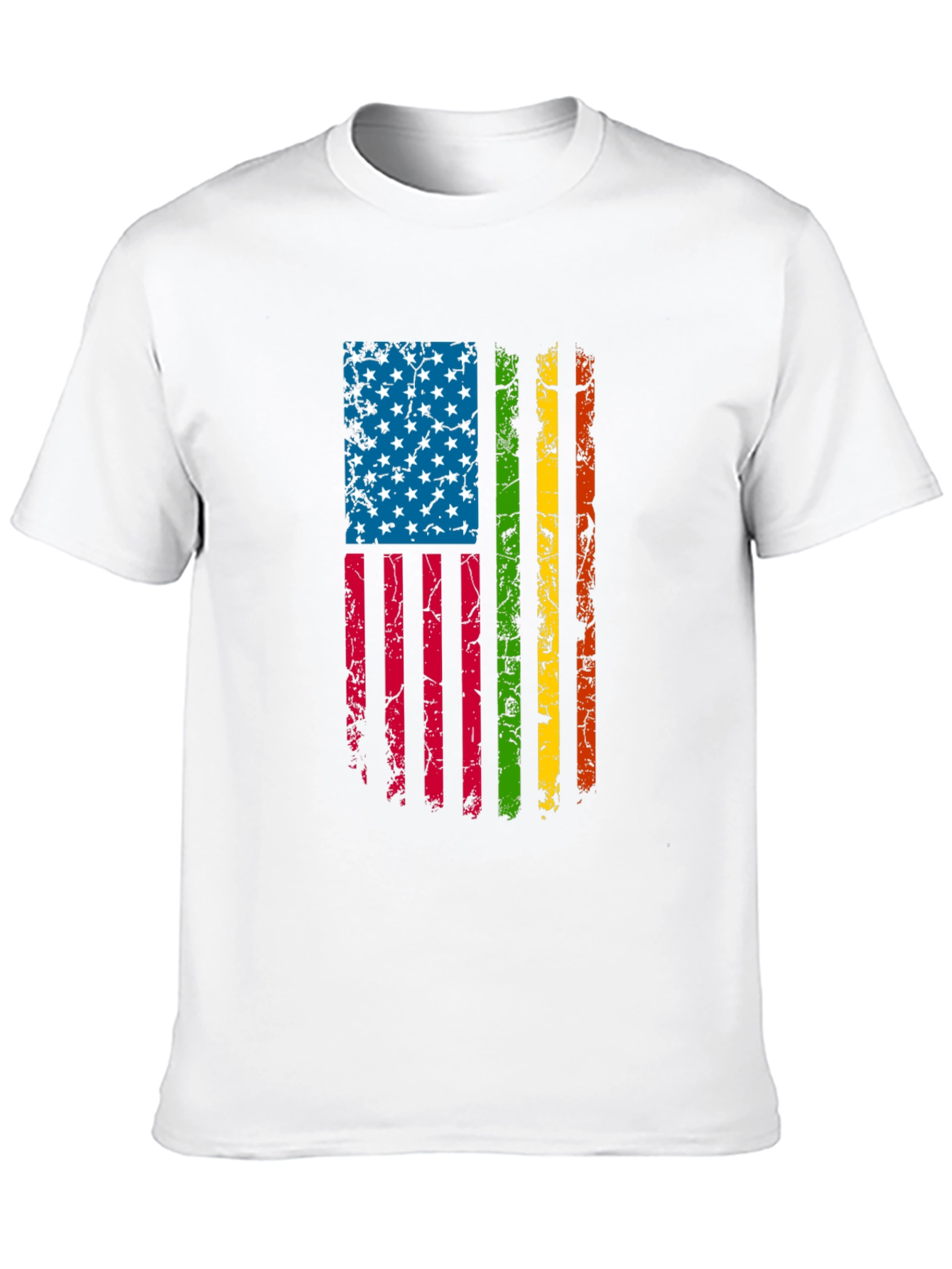 Distressed USA Flag Pride T-Shirt