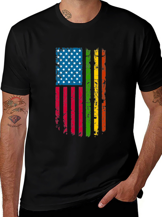 Distressed USA Flag Pride T-Shirt