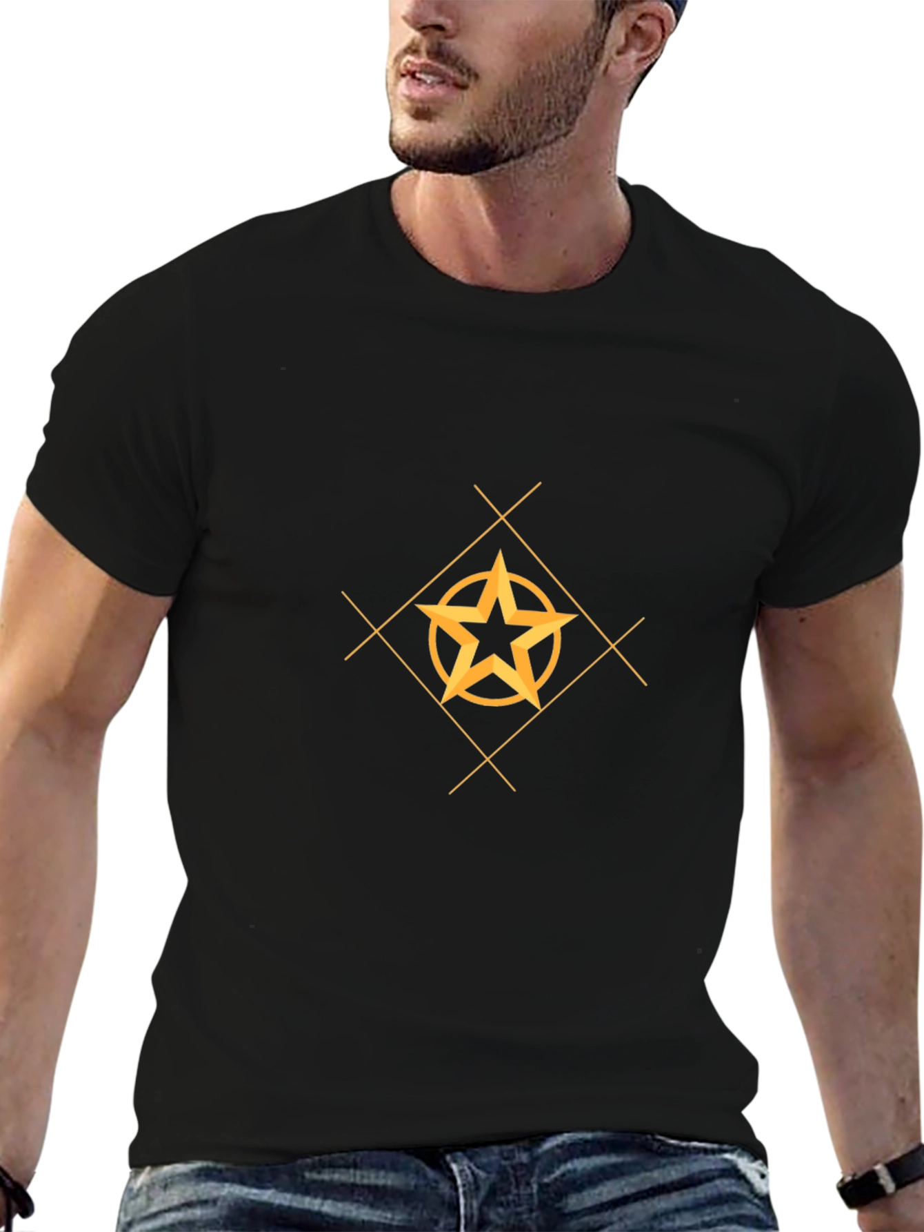 Star Graphic Black T-Shirt