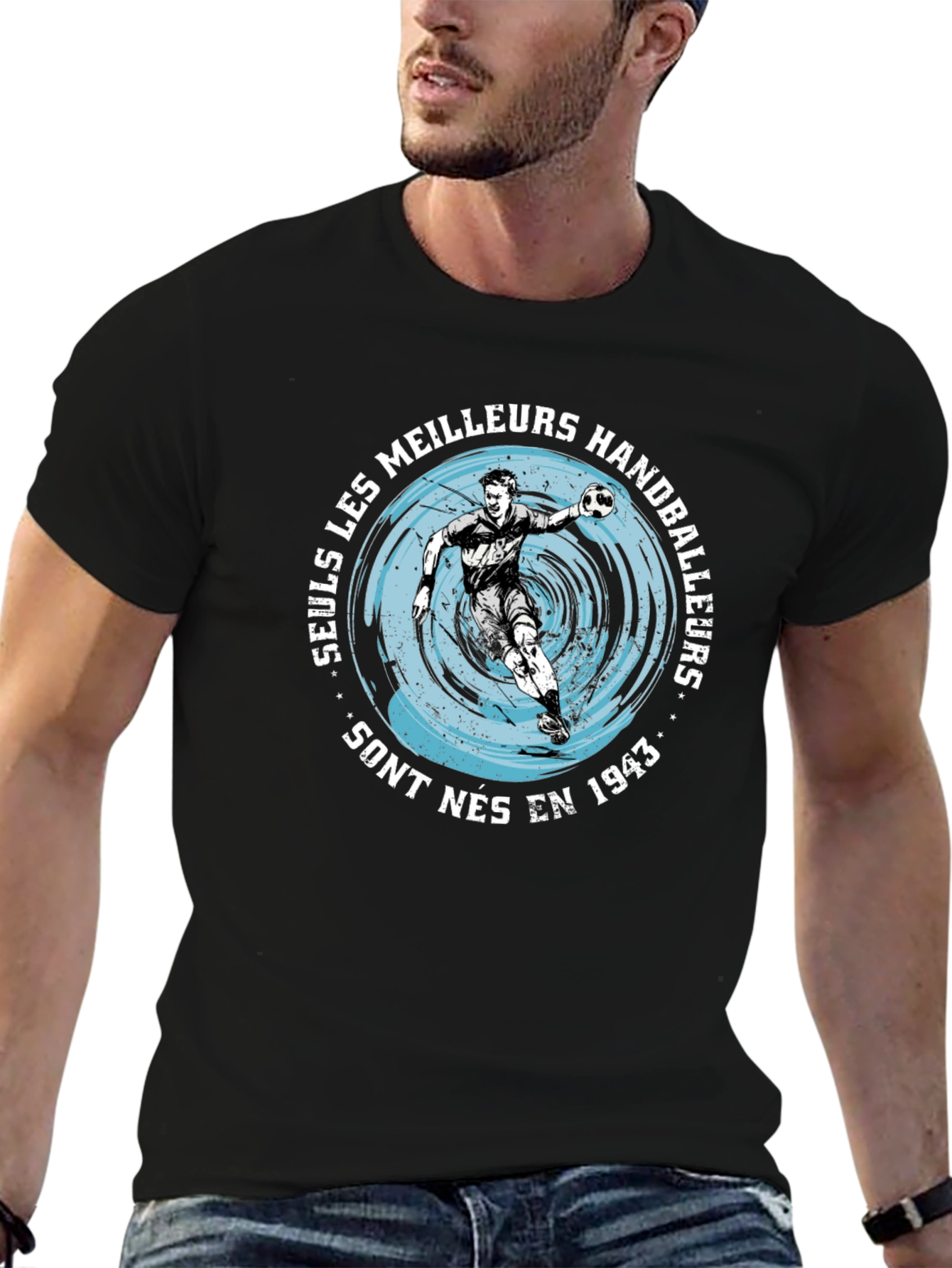 Handball Player Graphic T-Shirt - Born in 1943