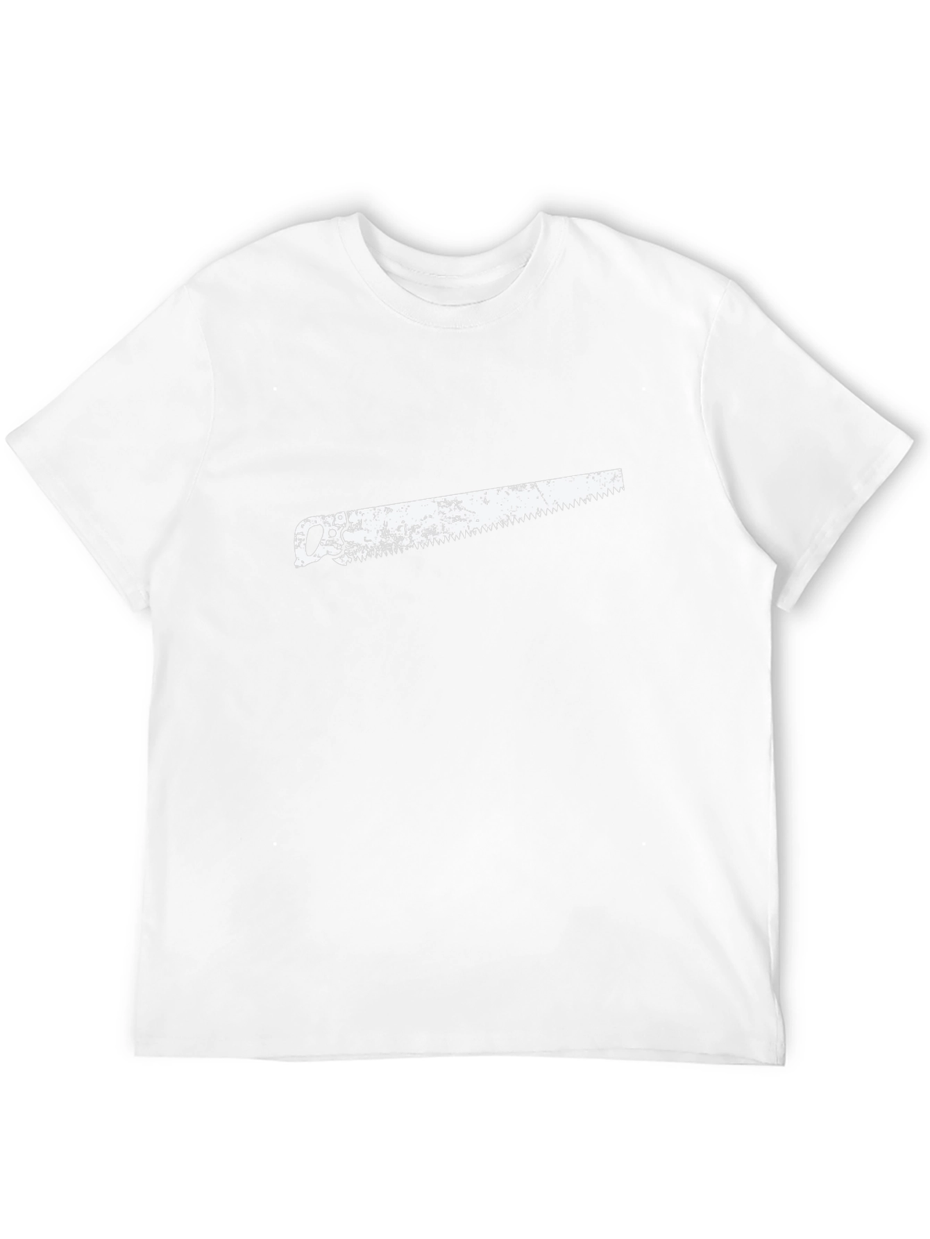 Saw Graphic Black Tee - Carpenter Gift Idea