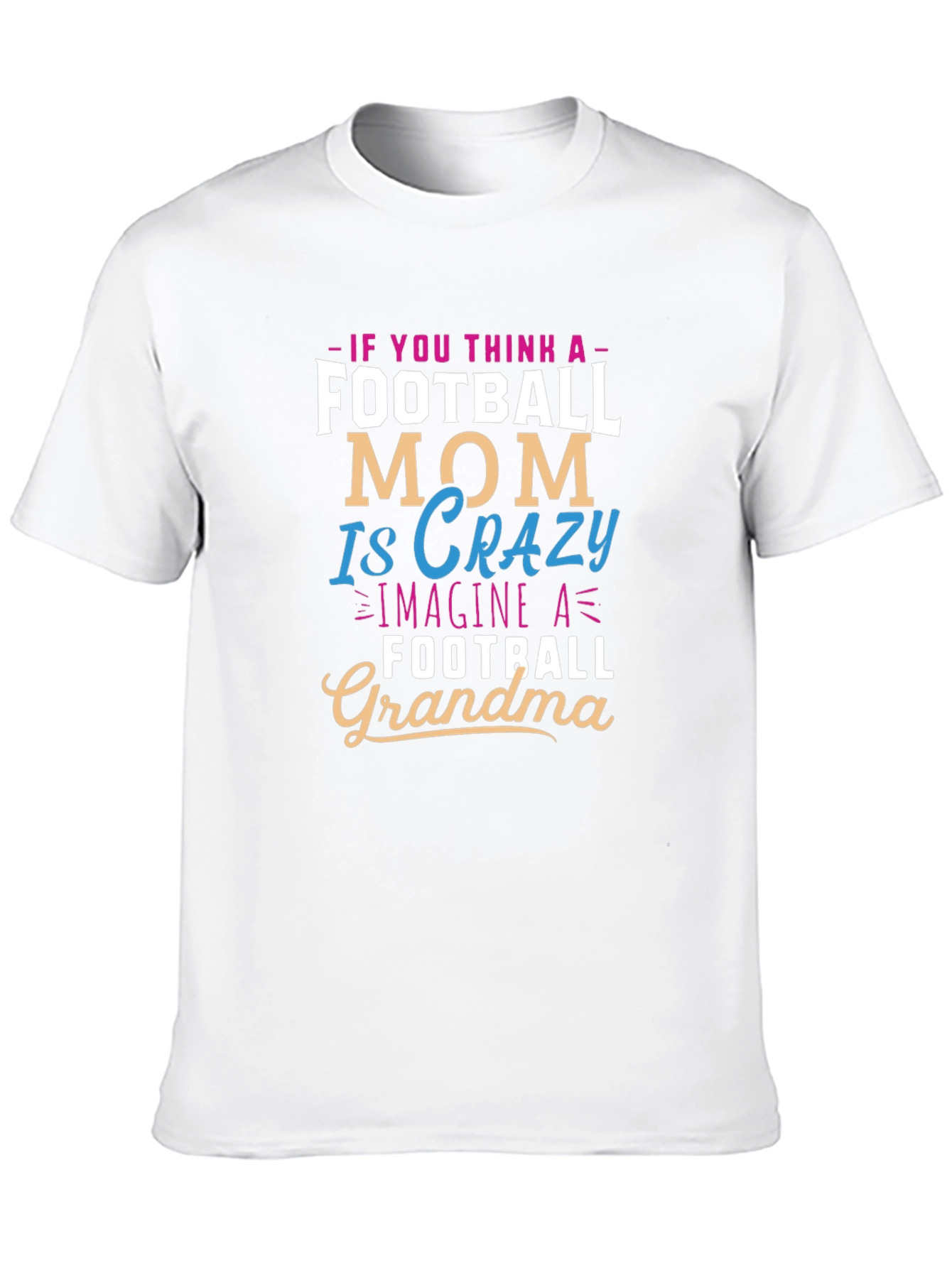 Crazy Football Grandma Graphic T-Shirt