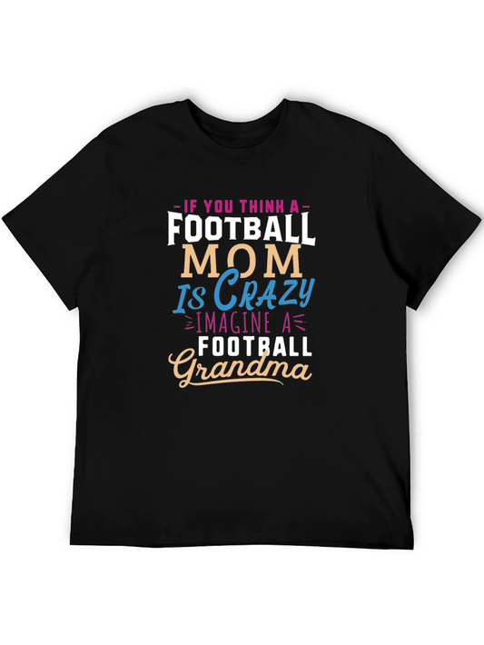 Crazy Football Grandma Graphic T-Shirt