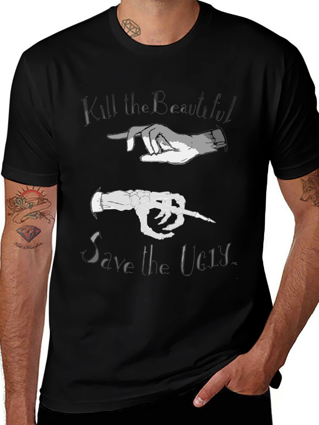 Kill the Beautiful Save the Lost Graphic T-Shirt