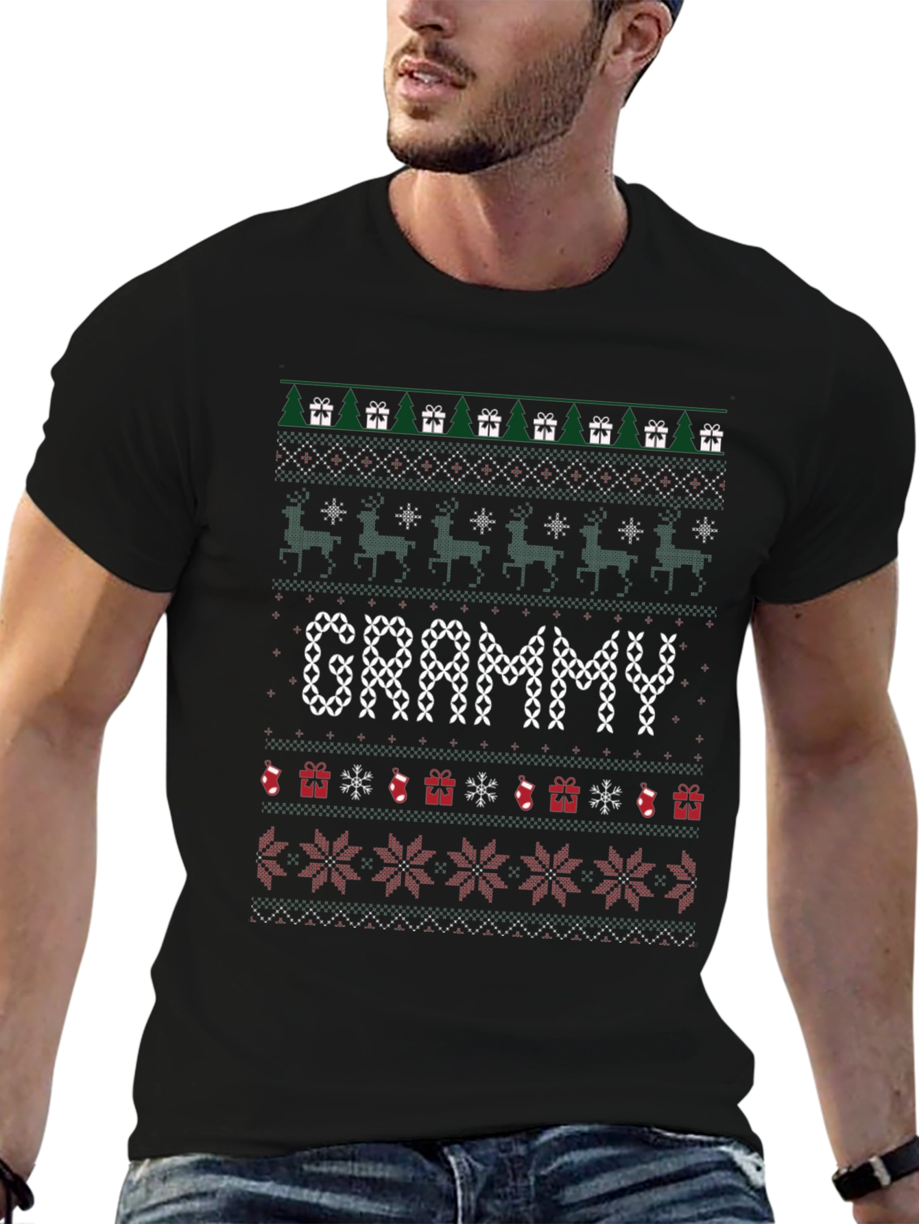 Grammy Ugly Christmas Sweater T-Shirt - Holiday Apparel