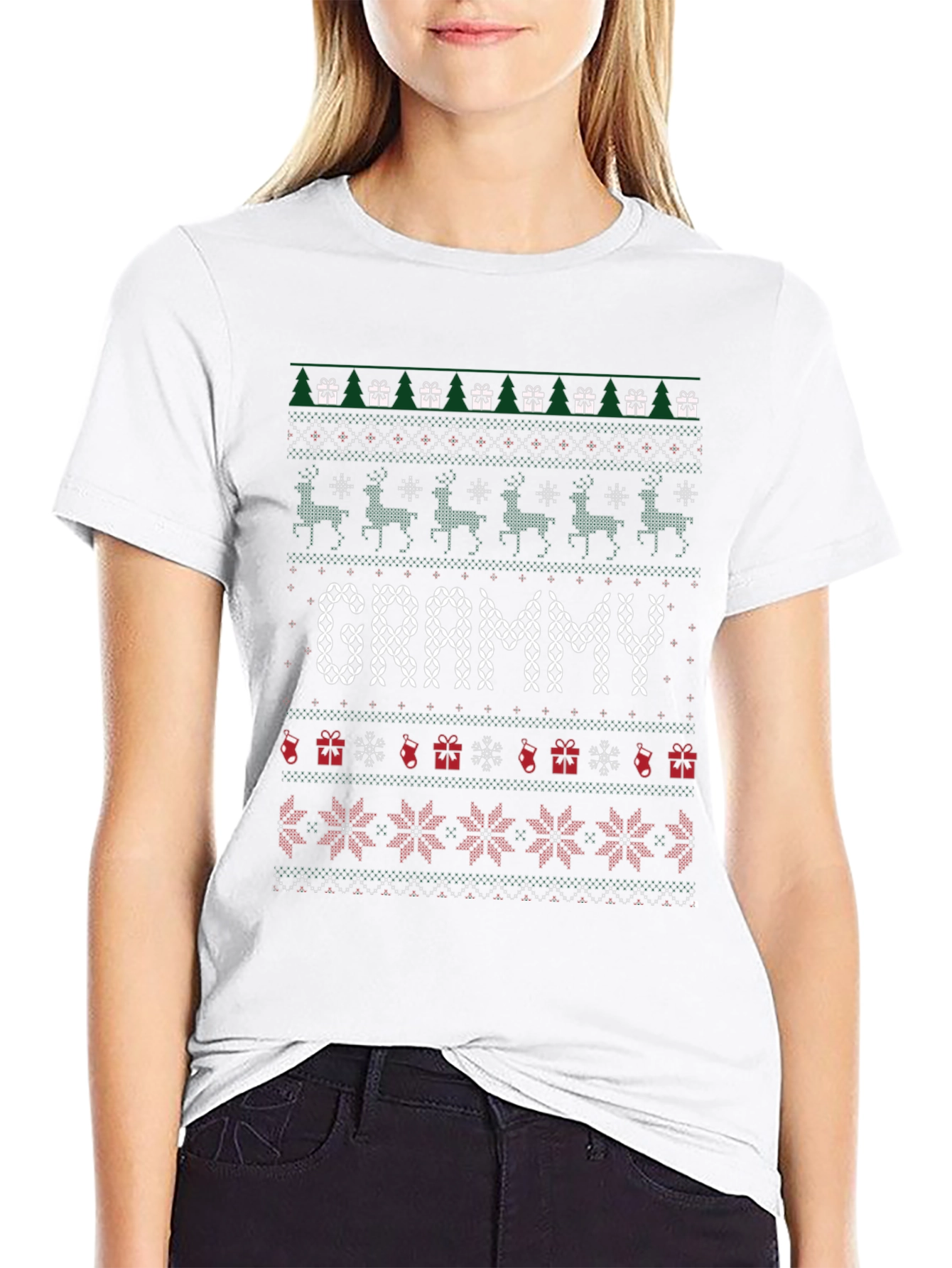 Grammy Ugly Christmas Sweater T-Shirt - Holiday Apparel