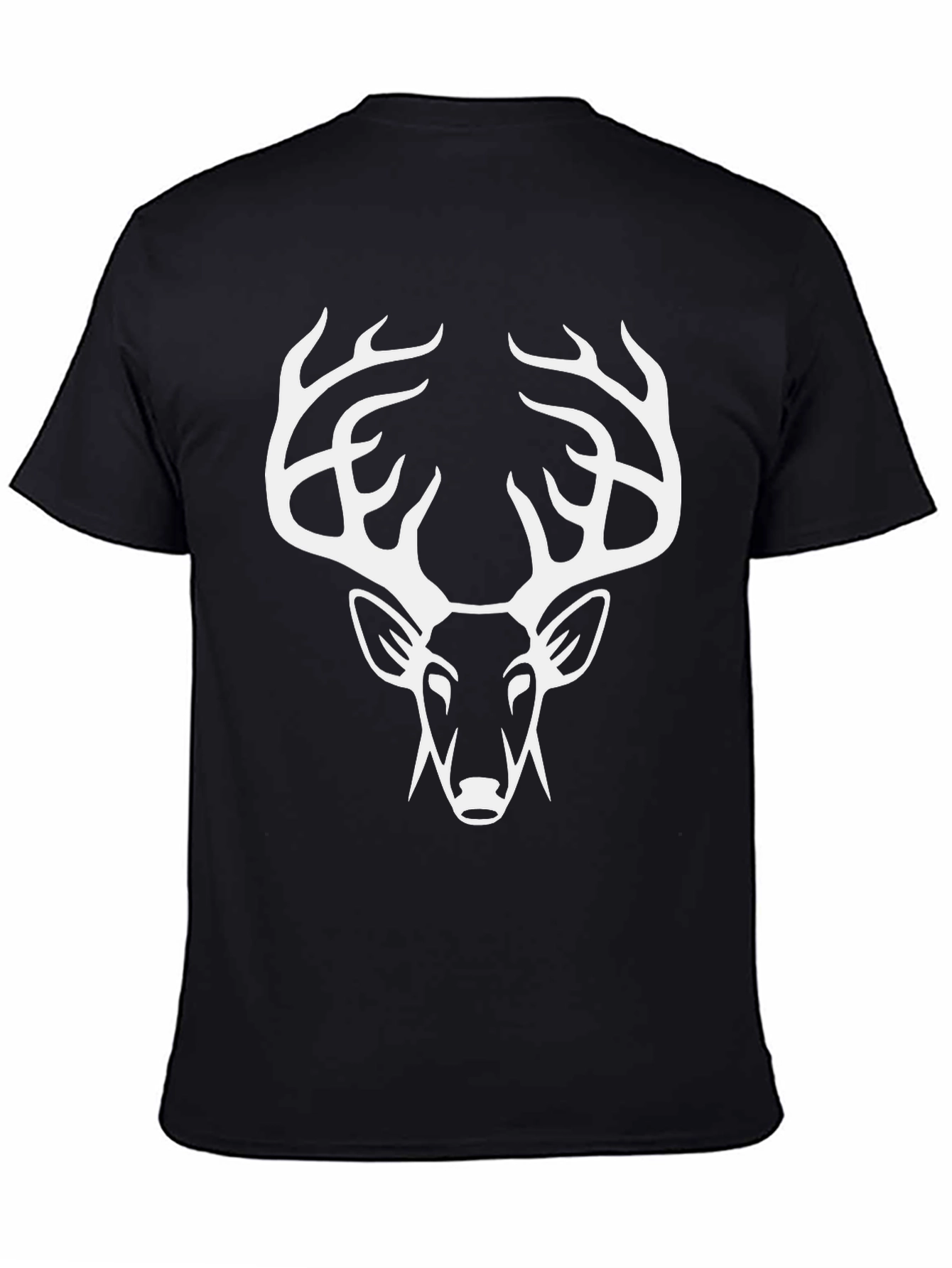 Black Deer Head Graphic Tee