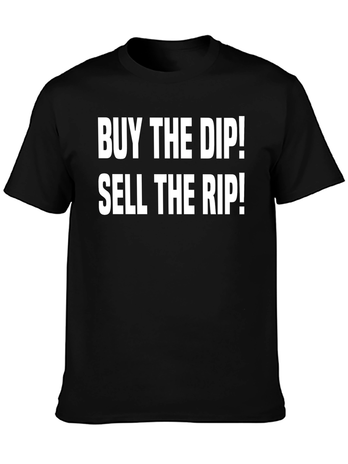 Buy the Dip Sell the Rip Black Graphic Tee